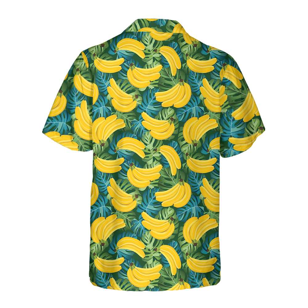 Banana Tropical Pattern Hawaiian Shirt Funny Banana Shirt For Adults Banana Pattern Shirt Aloha Shirt For Men and Women