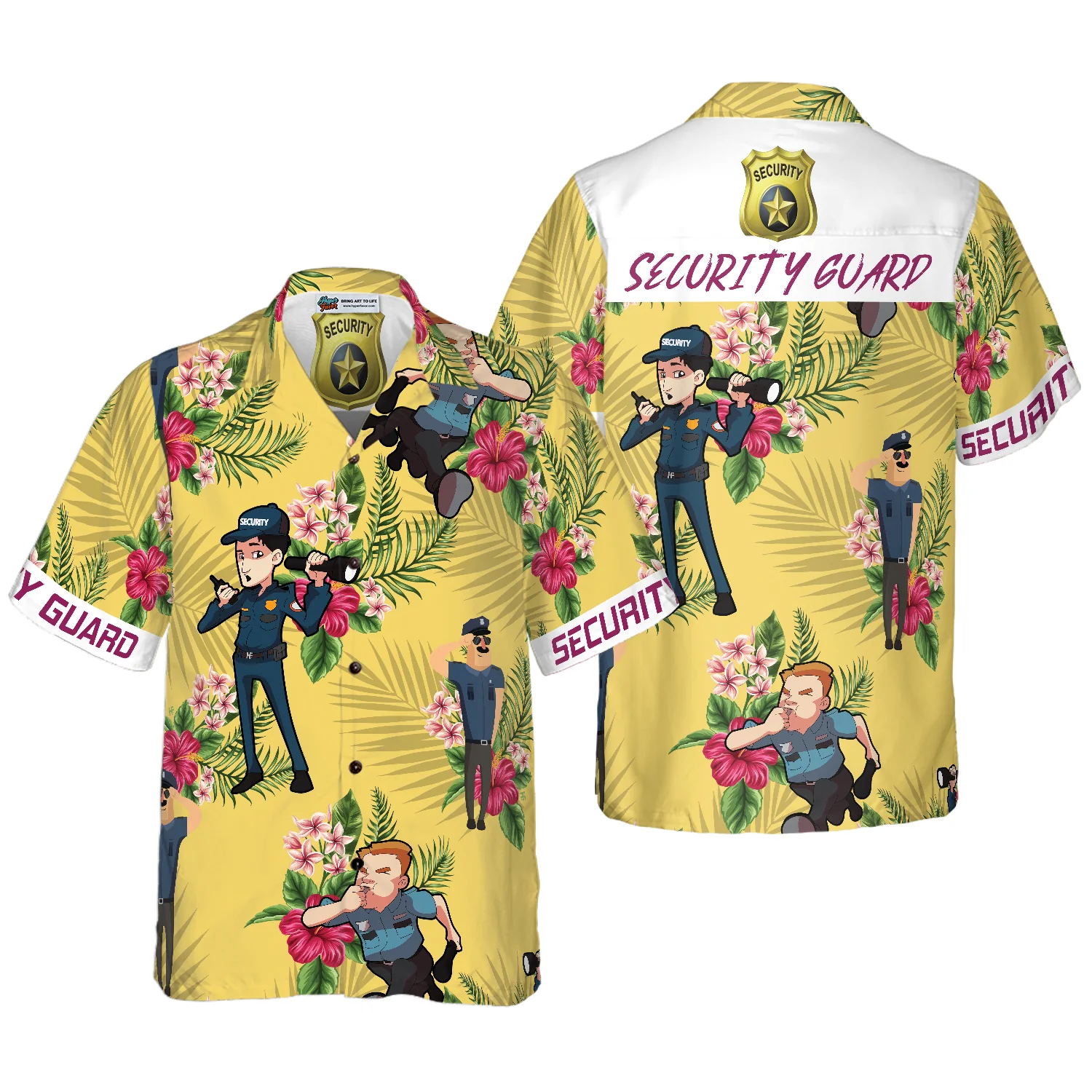 Security Guard Hawaiian Shirt Aloha Shirt For Men and Women