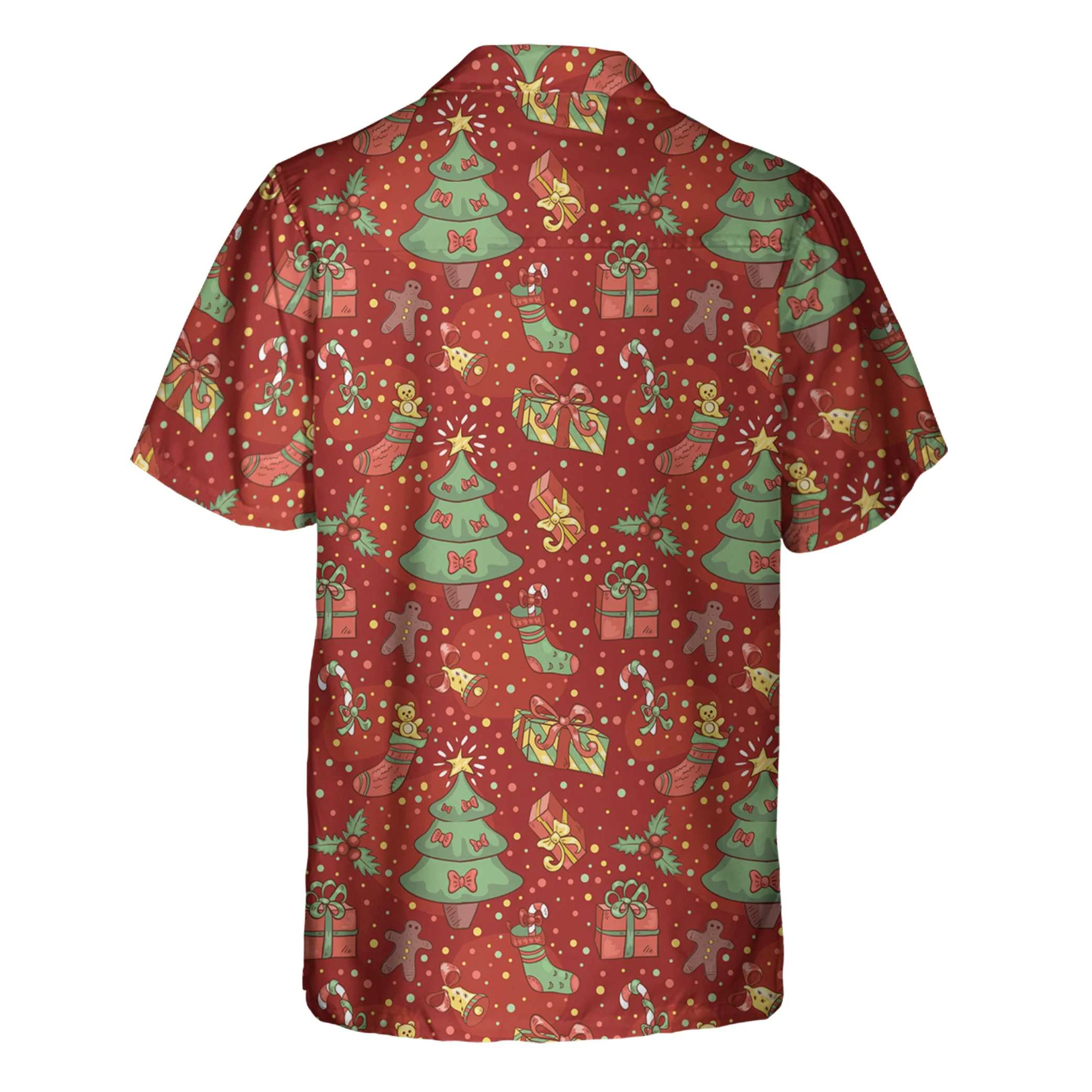 Christmas Pattern With Confetti Hawaiian Shirt Festive Christmas Hawaiian Shirt Aloha Shirt For Men and Women