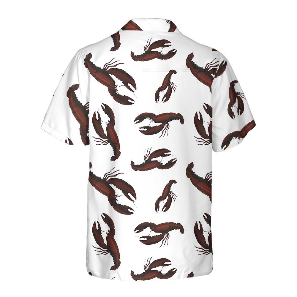 Dark Lobster Hawaiian Shirt Unique Lobster Shirt Lobster Print Shirt For Adults Aloha Shirt For Men and Women