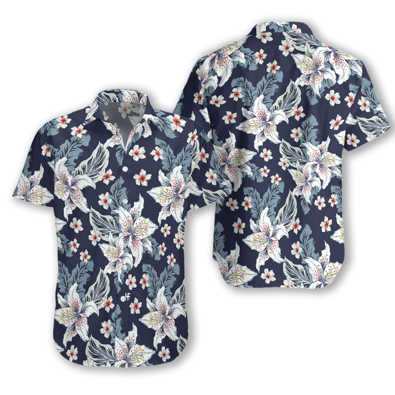 Floral Flower 02 Hawaiian Shirt Aloha Shirt For Men and Women