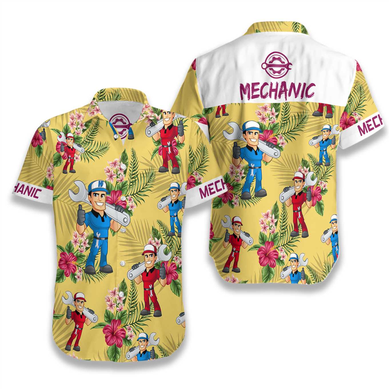 Mechanic Hawaiian Shirt Aloha Shirt For Men and Women