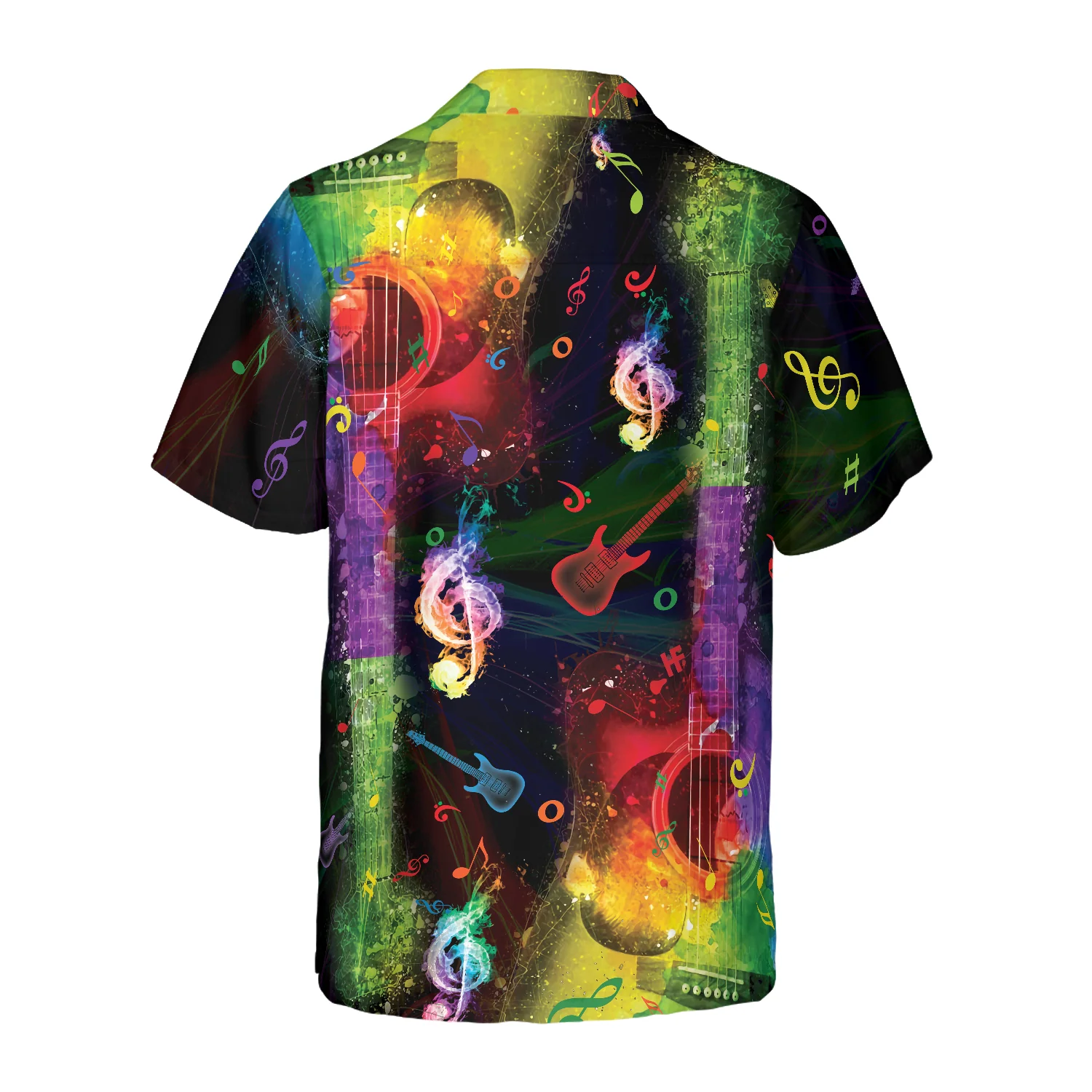 Rainbow Guitars Hawaiian Shirt Aloha Shirt For Men and Women