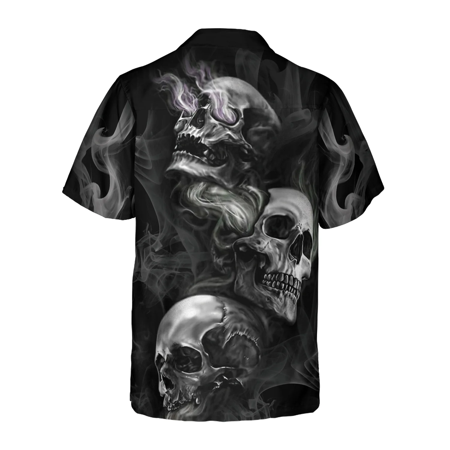 Luxury Skull Smoke Hawaiian Shirt Aloha Shirt For Men and Women