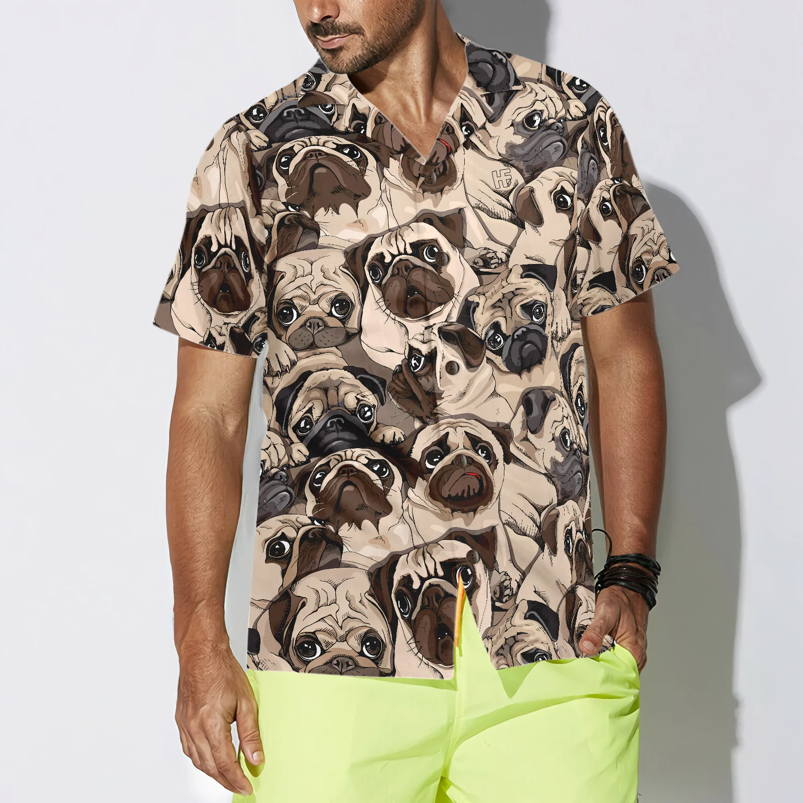 Pug Is My Life Shirt Hawaiian Shirt Aloha Shirt For Men and Women