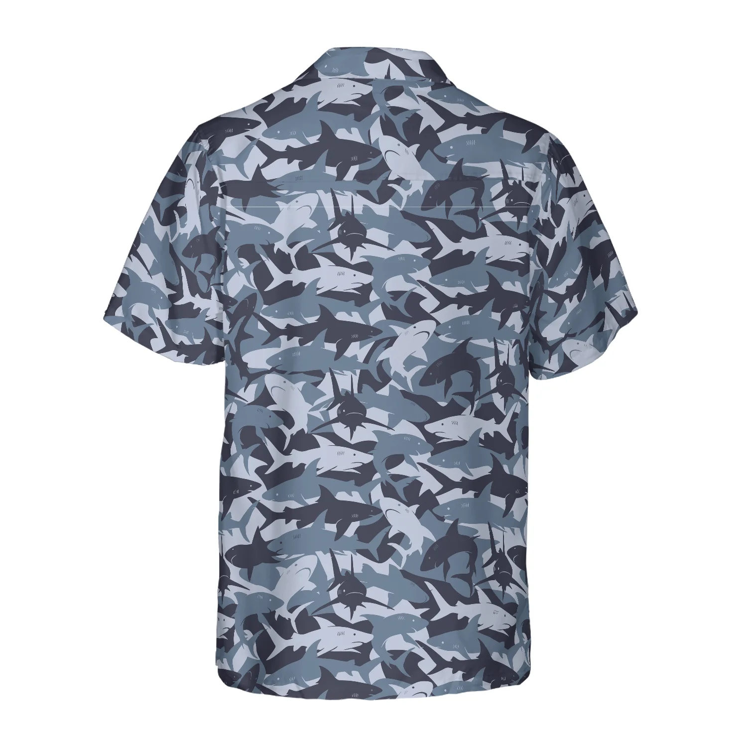 Shark Camouflage Hawaiian Shirt Aloha Shirt For Men and Women