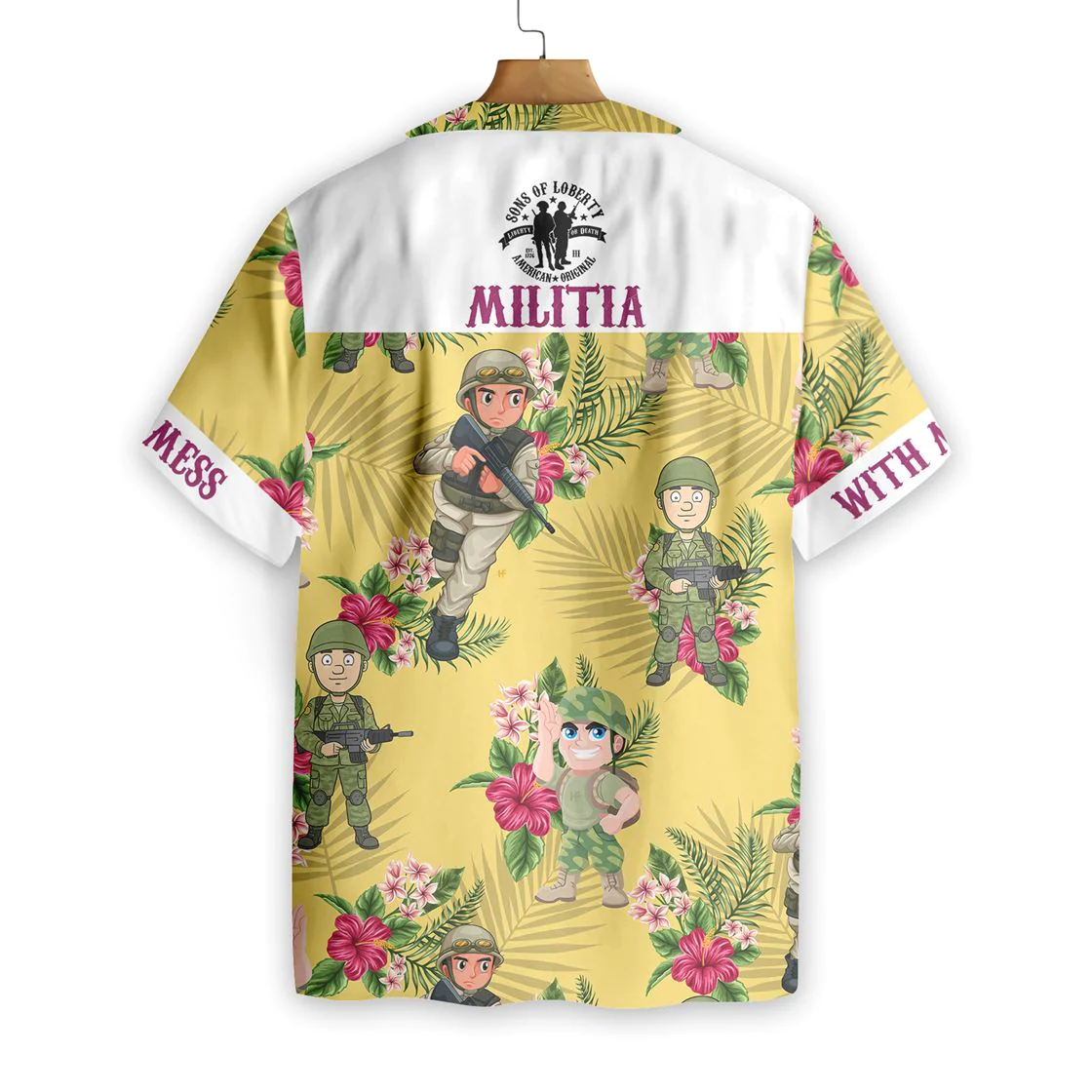 Militia Hawaiian Shirt Aloha Shirt For Men and Women