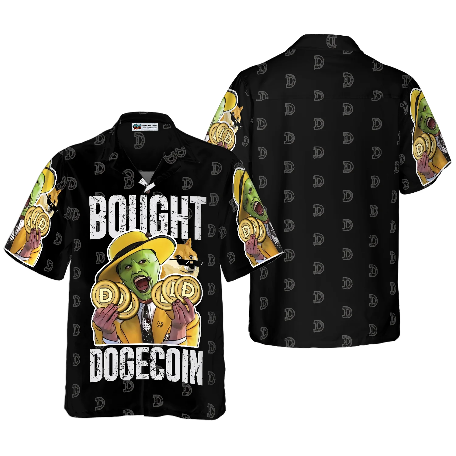 Bought Dogecoin Hawaiian Shirt Aloha Shirt For Men and Women