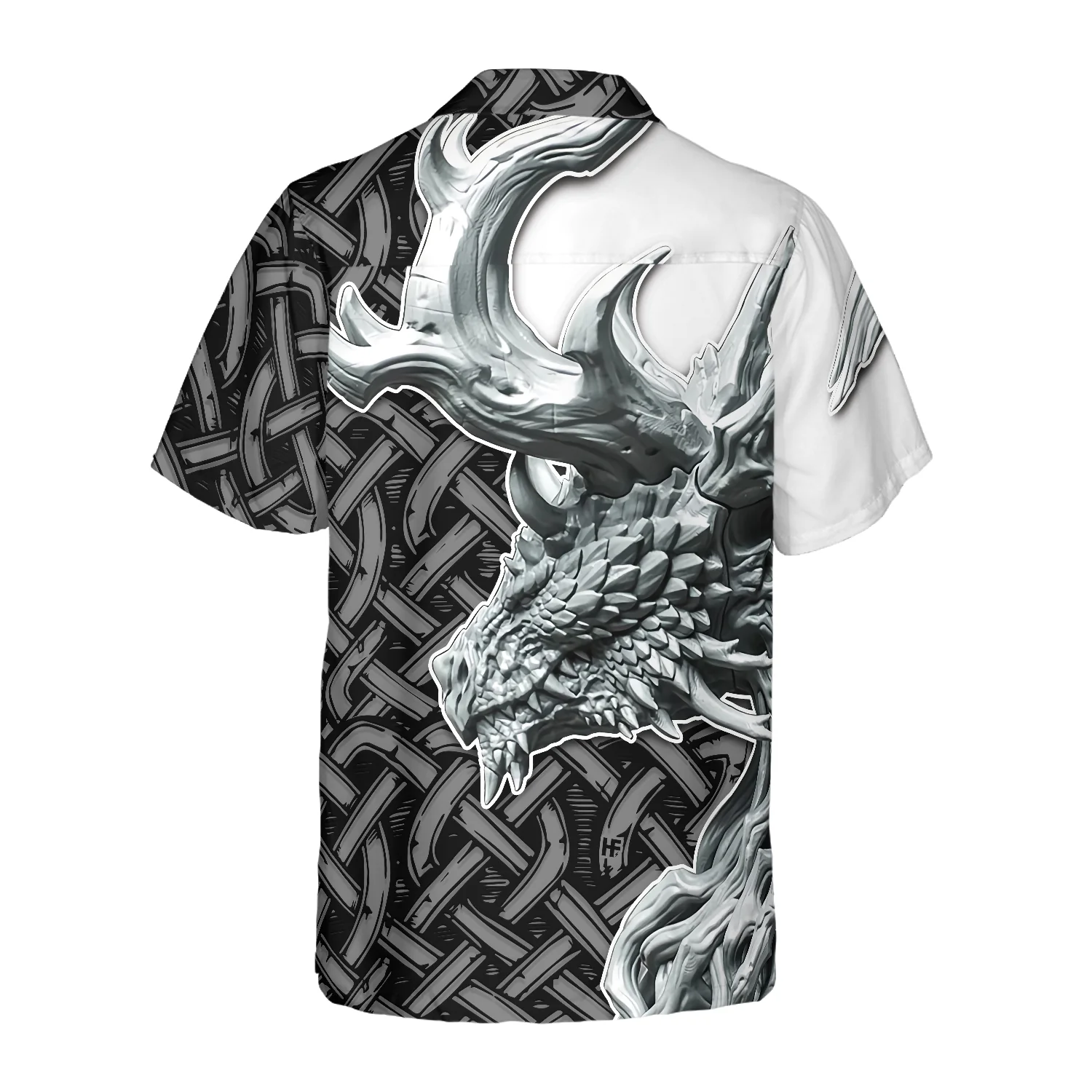 Dragon Celtic Art 3D Hawaiian Shirt Aloha Shirt For Men and Women