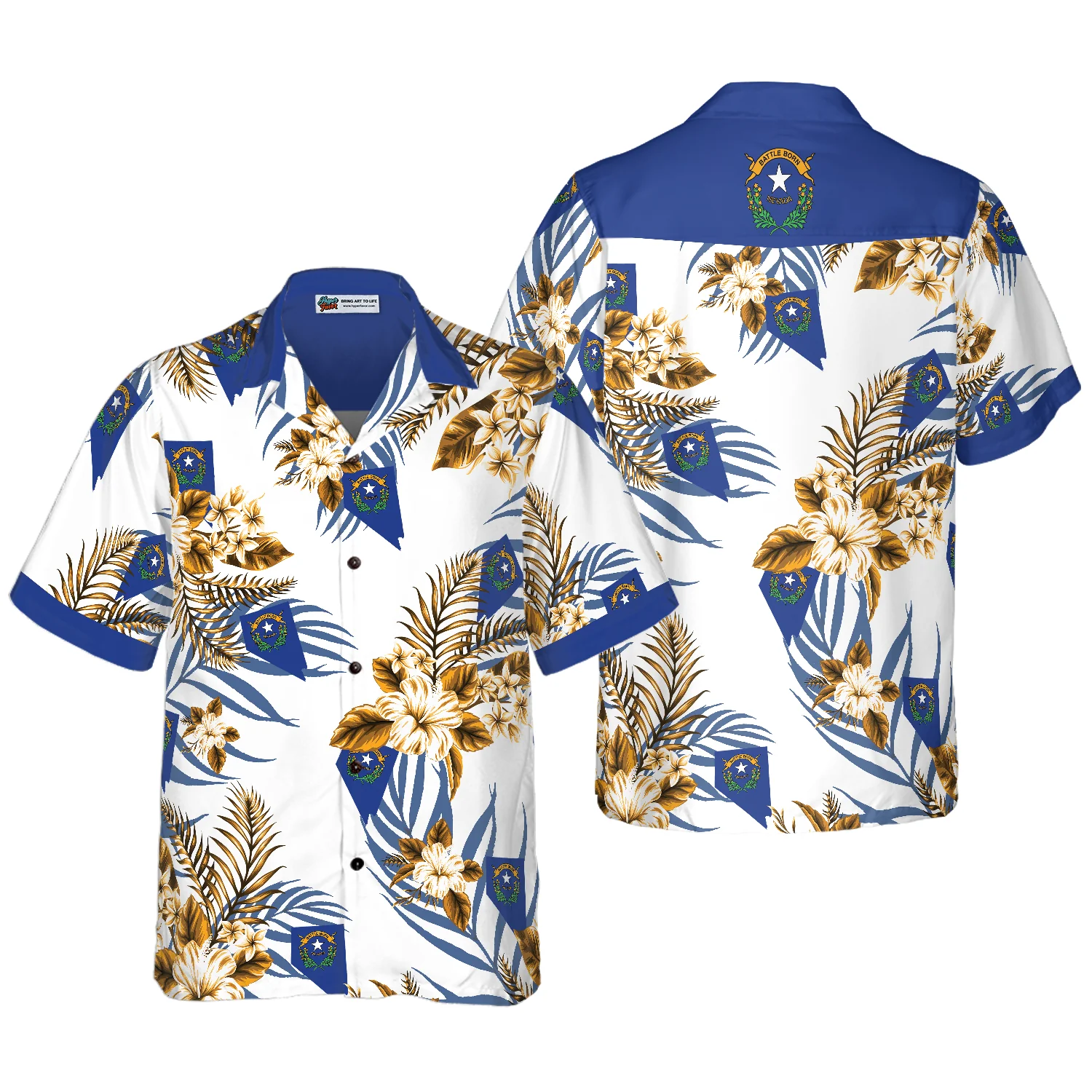 Nevada Proud Hawaiian Shirt Aloha Shirt For Men and Women