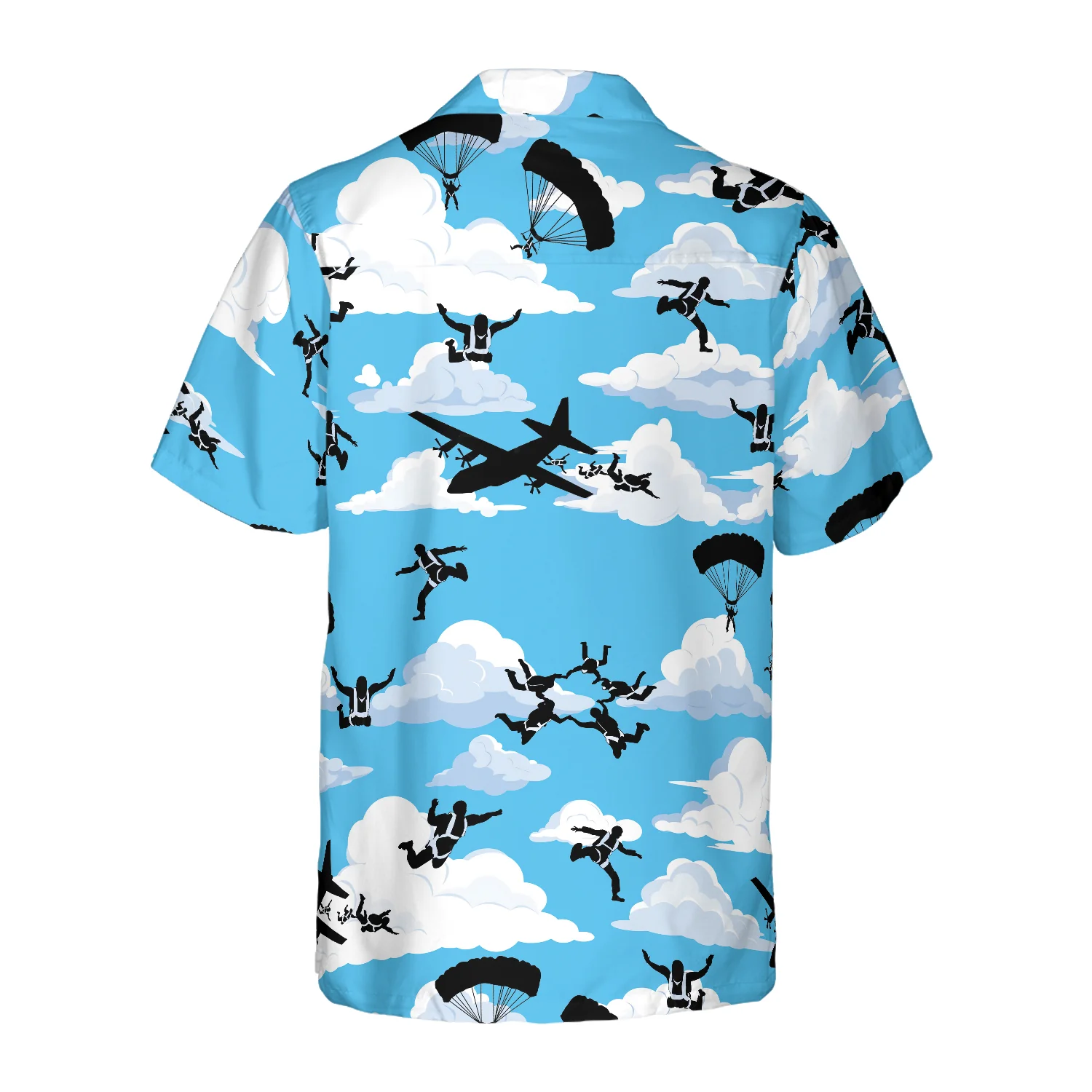 Skydiving Pattern Hawaiian Shirt Aloha Shirt For Men and Women