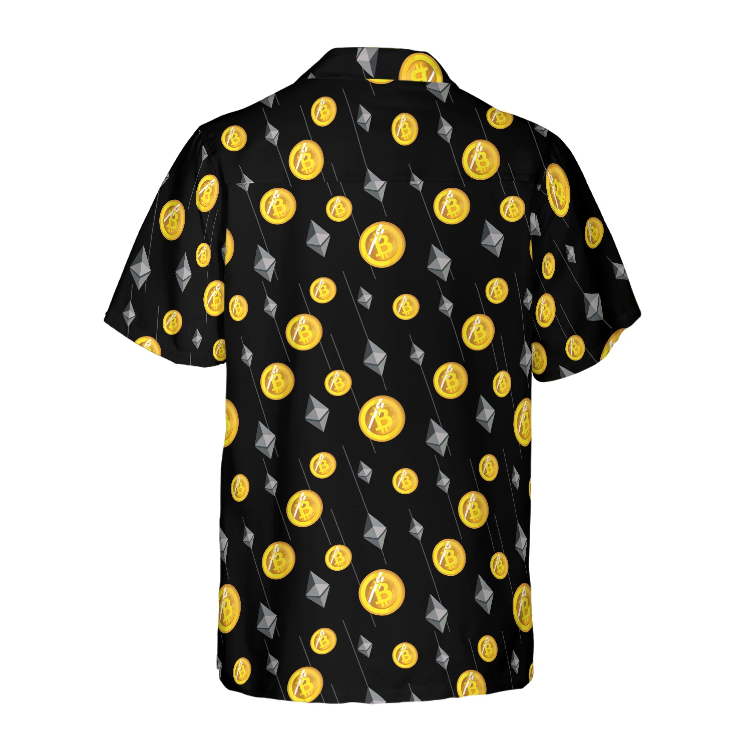 Cryptocurrency Bitcoin And Ethereum Hawaiian Shirt Aloha Shirt For Men and Women