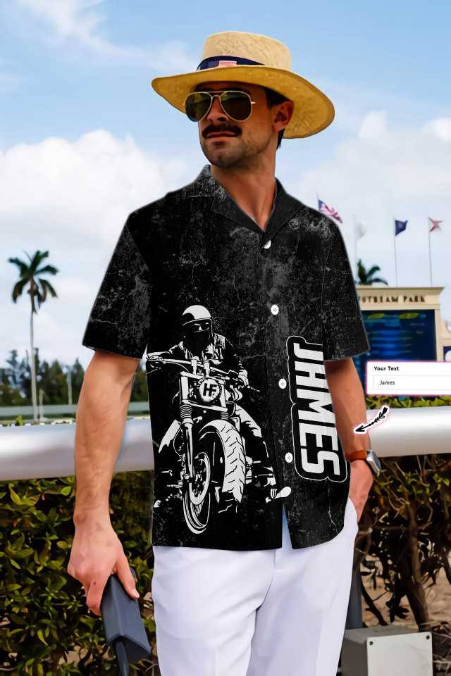 American Motorcycle Indian For Old Biker Custom Hawaiian Shirt Personalized Riding Skull Native American Shirt Aloha Shirt For Men and Women