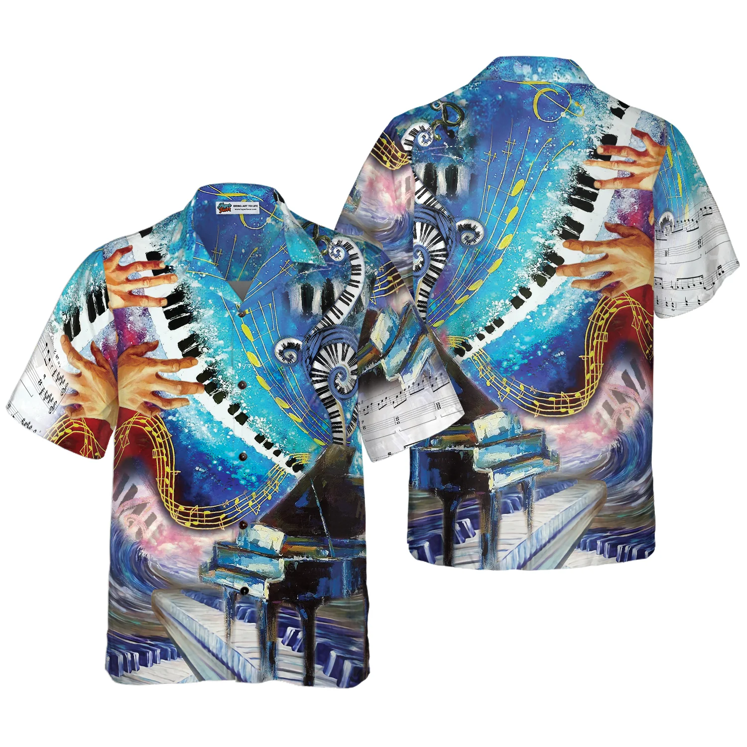 Where Words Fail Piano Speaks Hawaiian Shirt Aloha Shirt For Men and Women