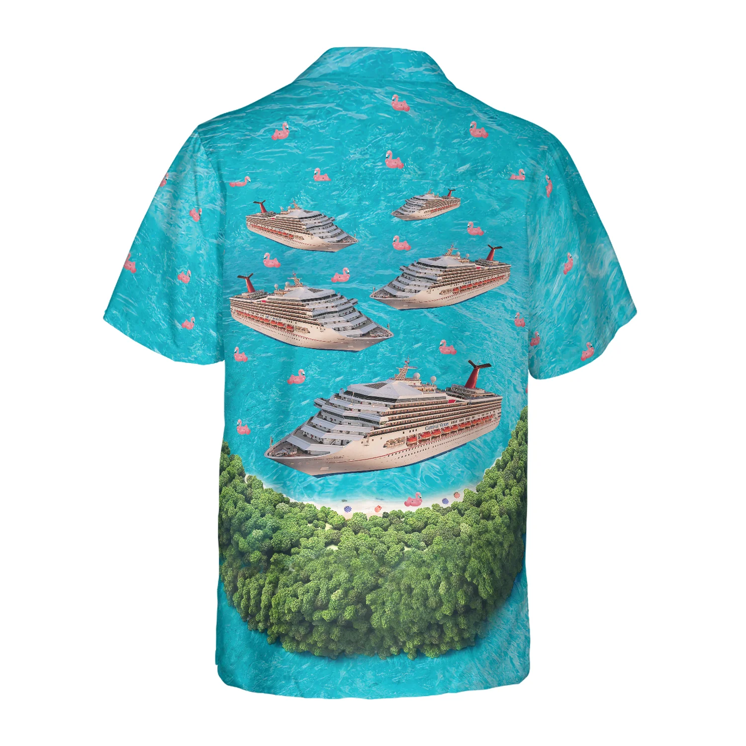 Big Cruise Ship Hawaiian Shirt Aloha Shirt For Men and Women