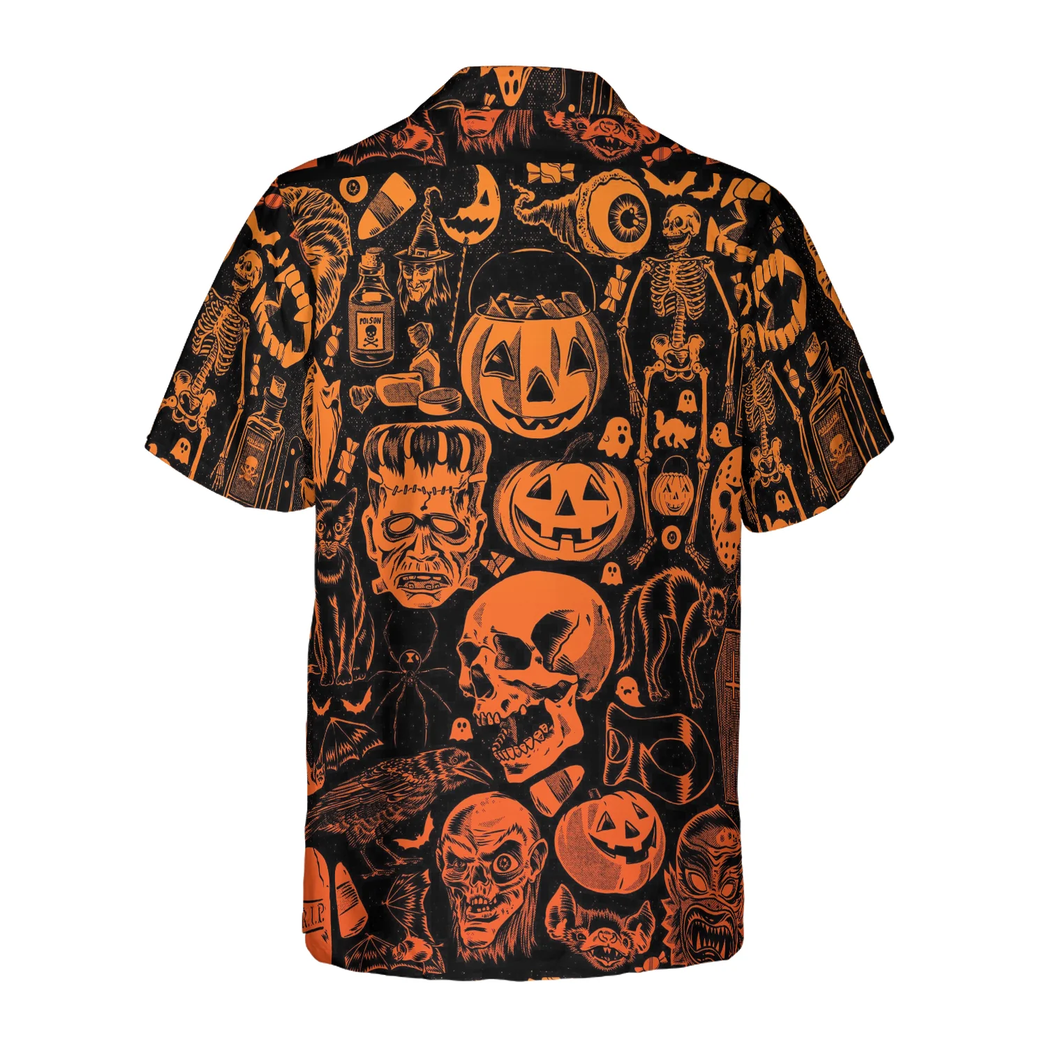 Scary Halloween Monsters Halloween Hawaiian Shirt Halloween Shirt Aloha Shirt For Men and Women