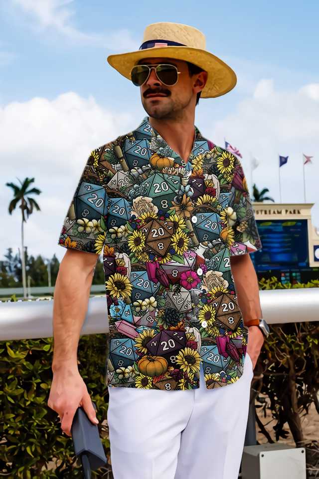 Hippie Dice  Love Flowers Hawaiian Shirt Unique Hippie Shirt Best Hippie Gift Ideas Aloha Shirt For Men and Women