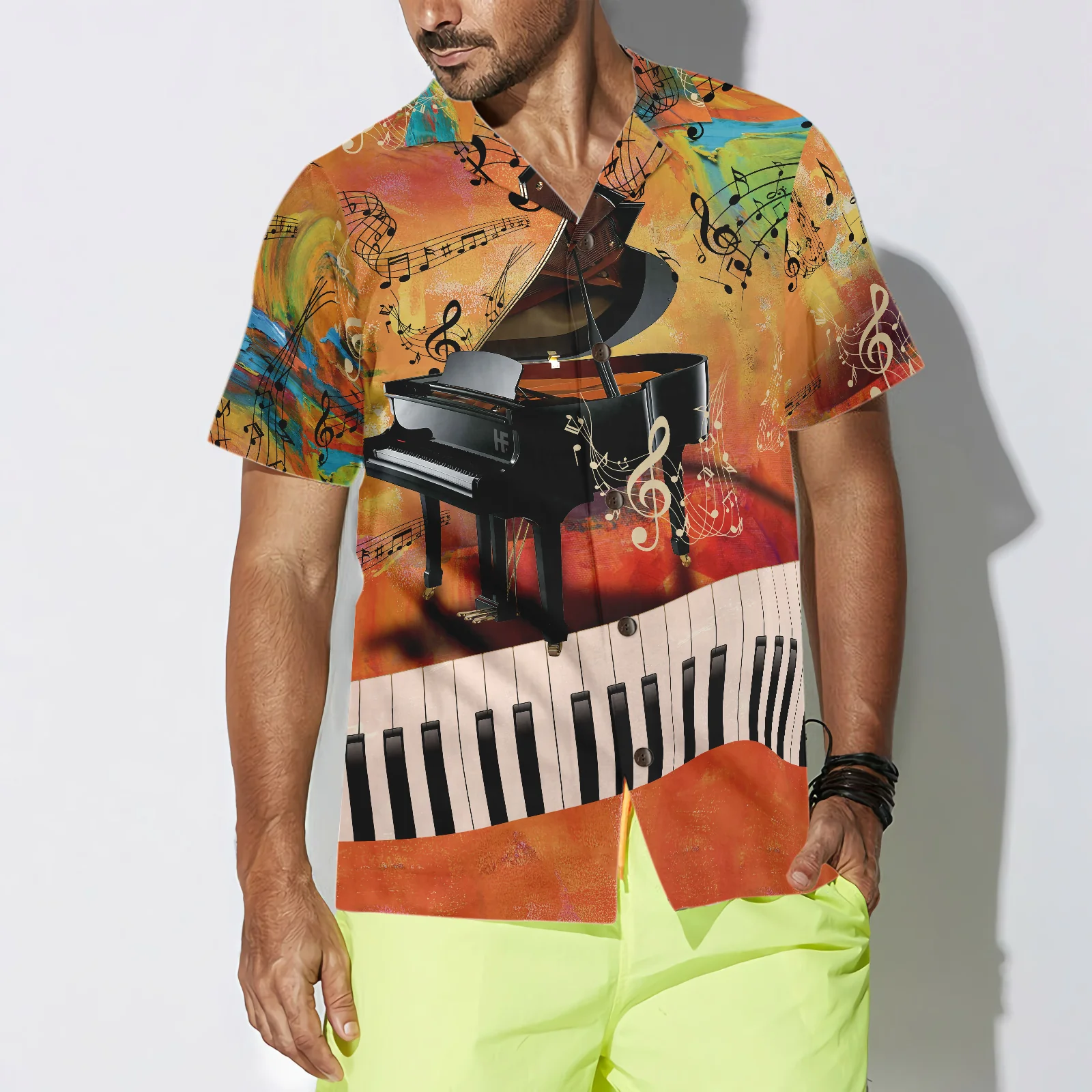 Let The Piano Guide You To The World Hawaiian Shirt Aloha Shirt For Men and Women