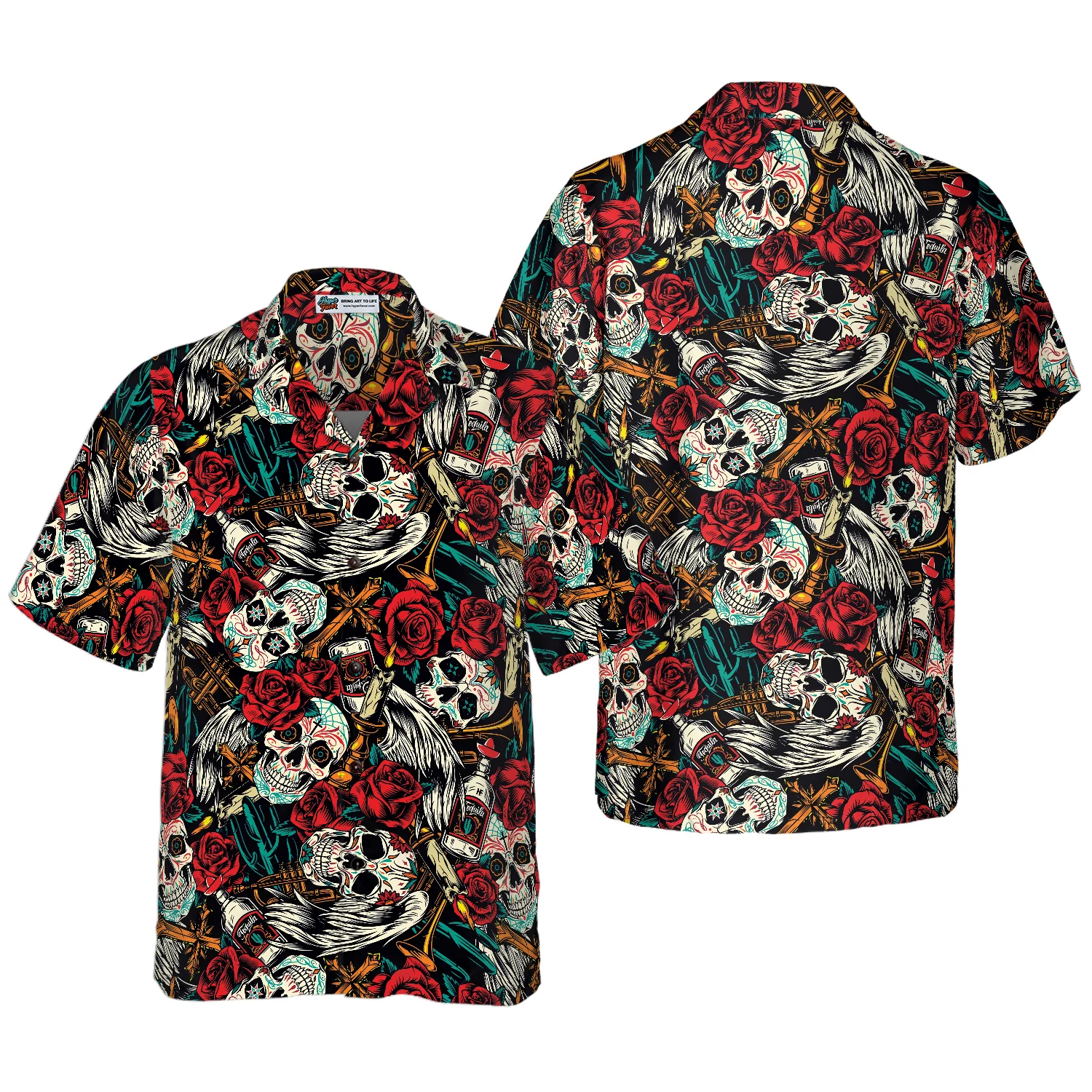 Day Of The Dead Skull Hawaiian Shirt Best Skull Shirt Aloha Shirt For Men and Women