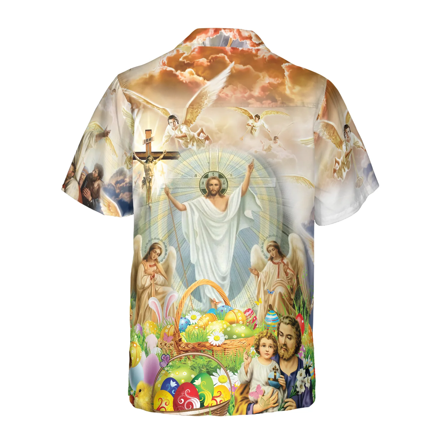 Jesus Happy Easter Hawaiian Shirt Aloha Shirt For Men and Women