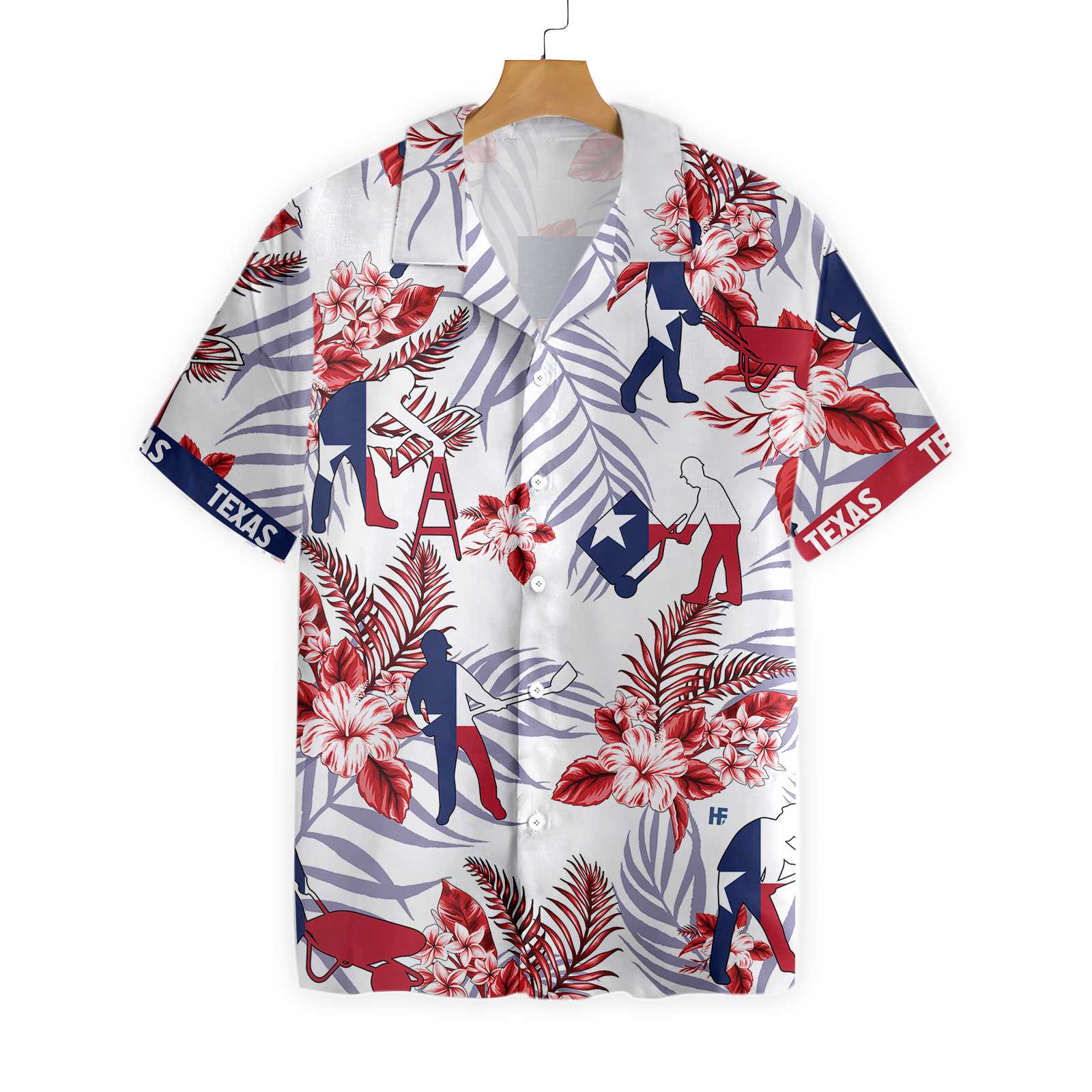 Texas Construction Worker Hawaiian Shirt Aloha Shirt For Men and Women