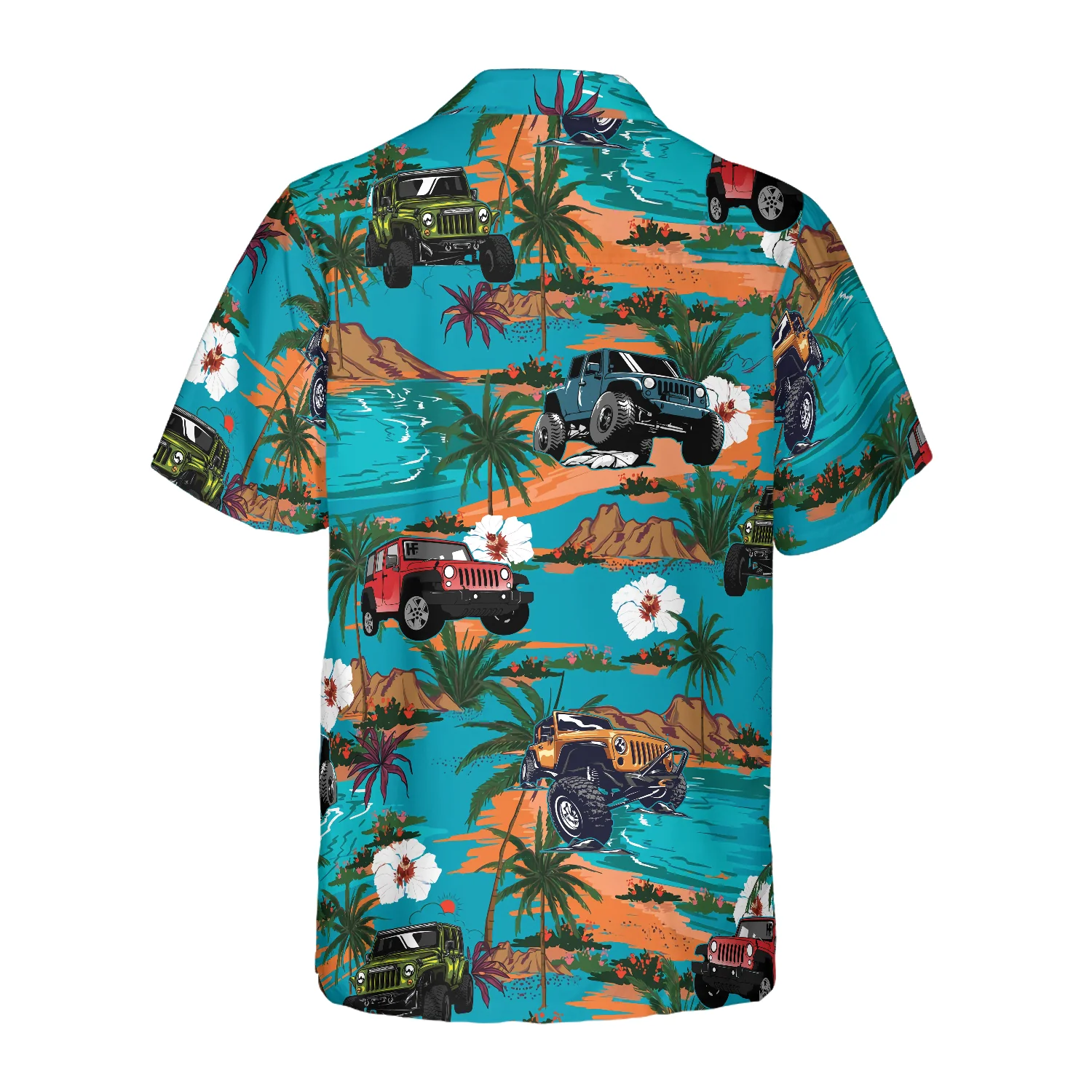 Jeep Car Retro Summer Hawaiian Shirt Aloha Shirt For Men and Women