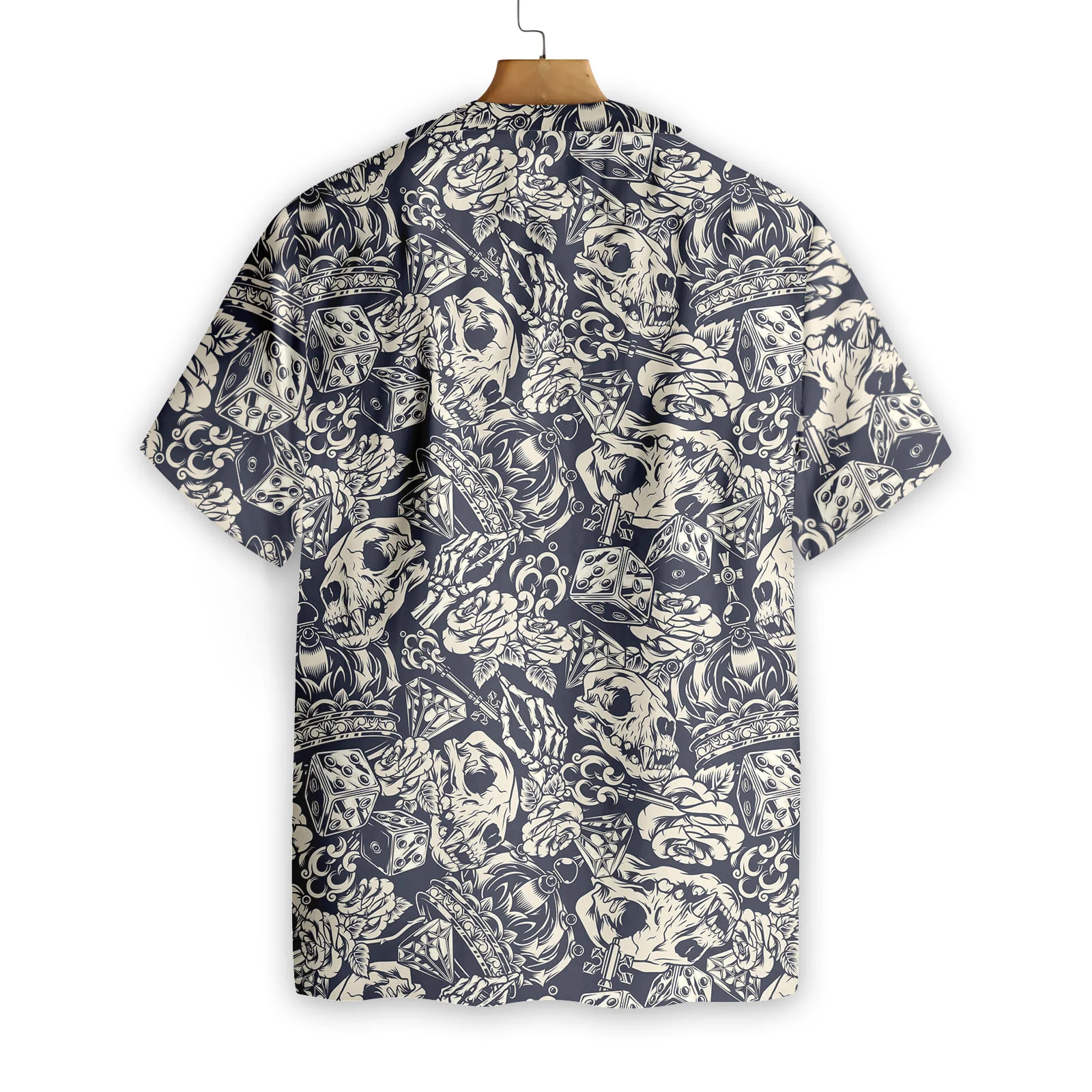 Apes Skull Seamless Pattern Hawaiian Shirt Aloha Shirt For Men and Women