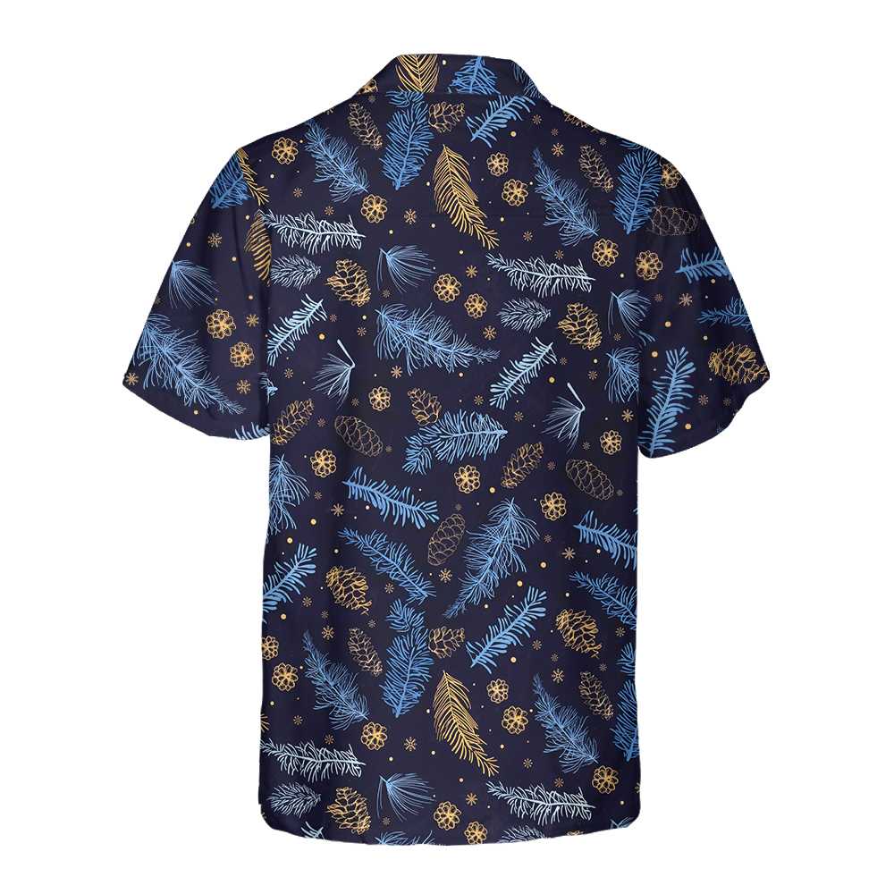 Blueish Winter Nature Hawaiian Shirt Festive Christmas Shirt Best Gift For Christmas Aloha Shirt For Men and Women