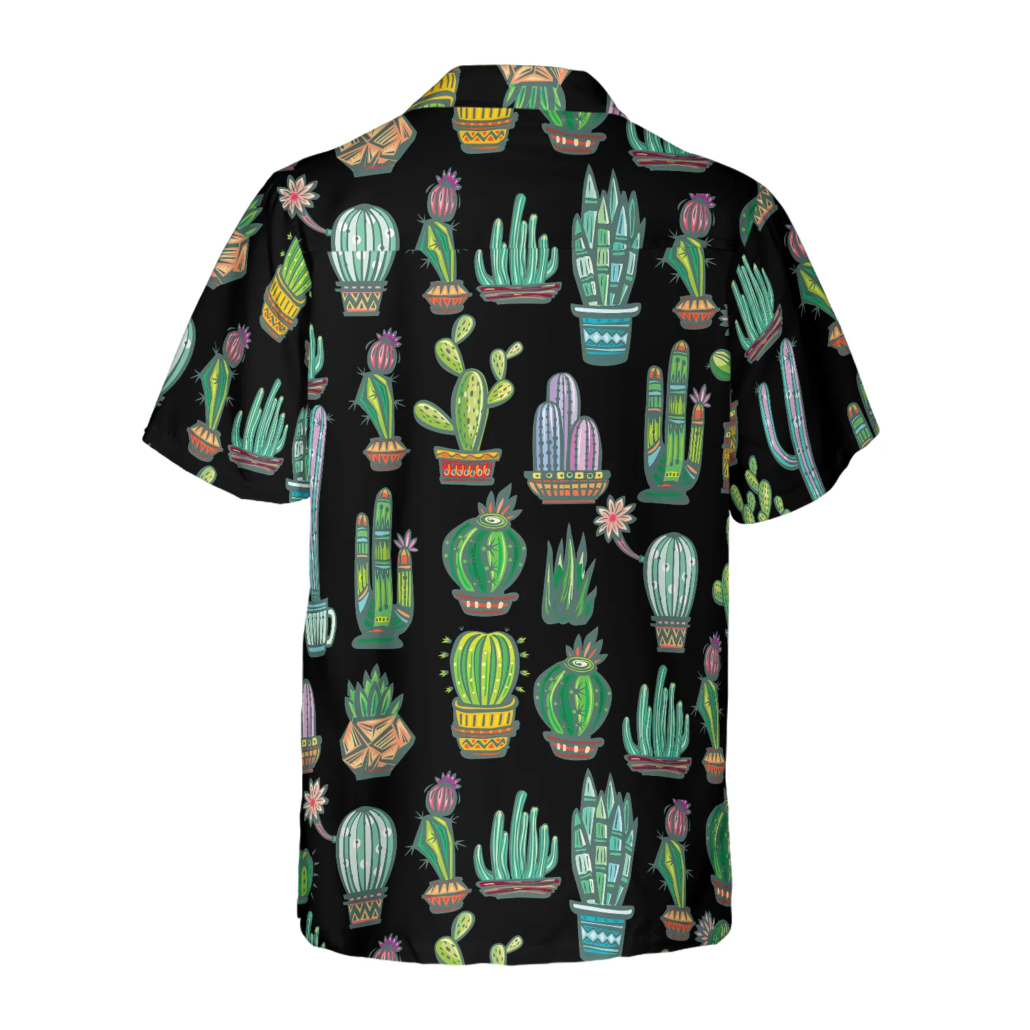 Cute Colorful Cactus Hawaiian Shirt Aloha Shirt For Men and Women