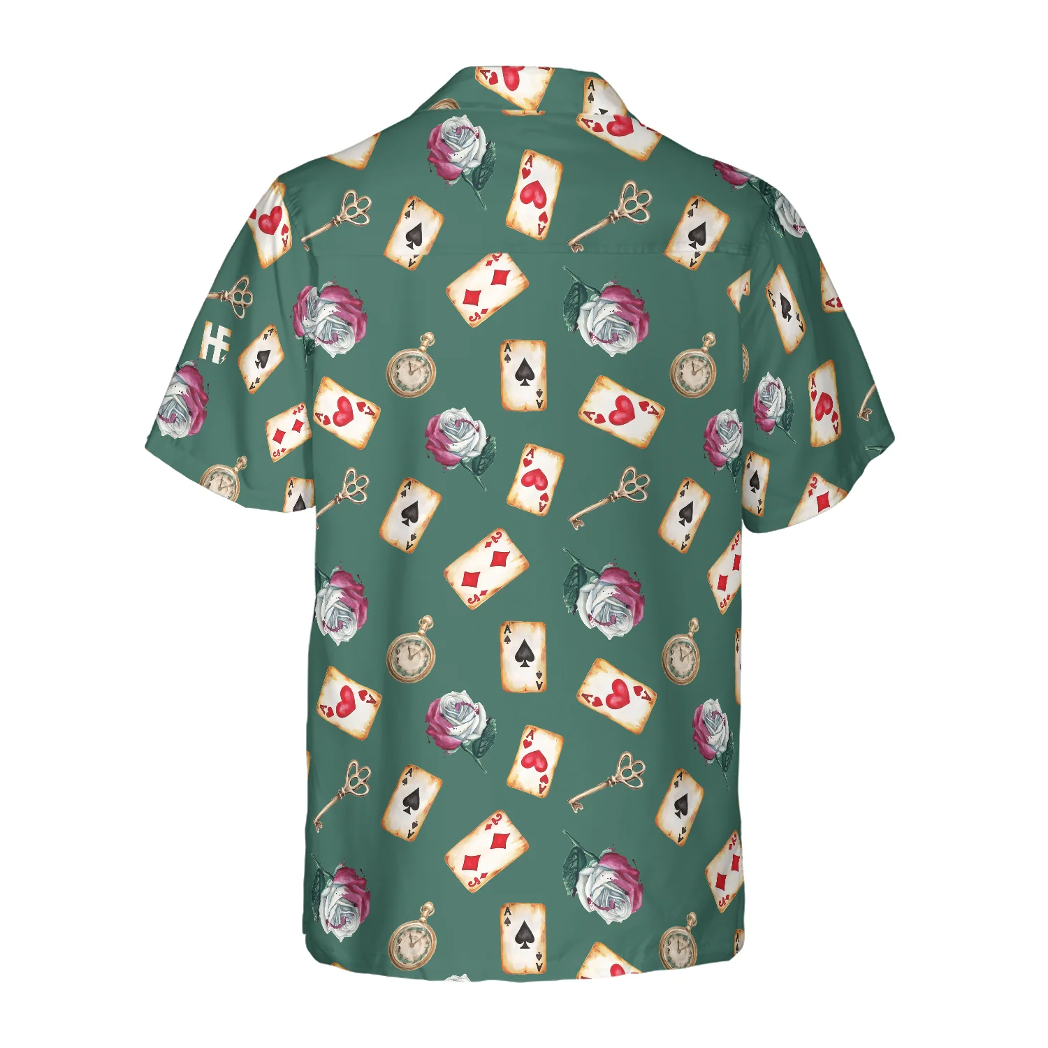 Casino Poker Green Background Hawaiian Shirt Aloha Shirt For Men and Women