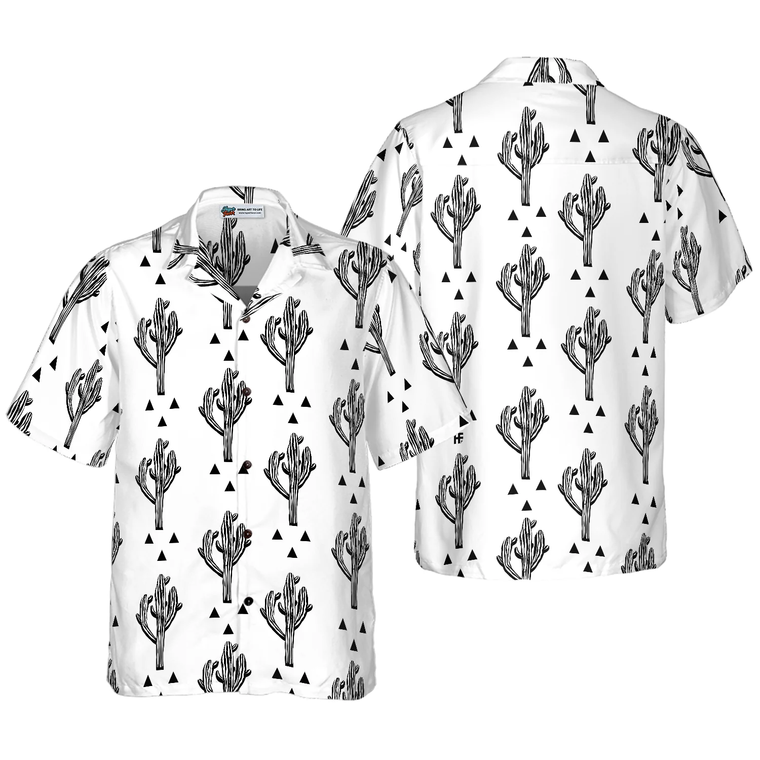 Cactus Seamless Pattern Hawaiian Shirt Aloha Shirt For Men and Women