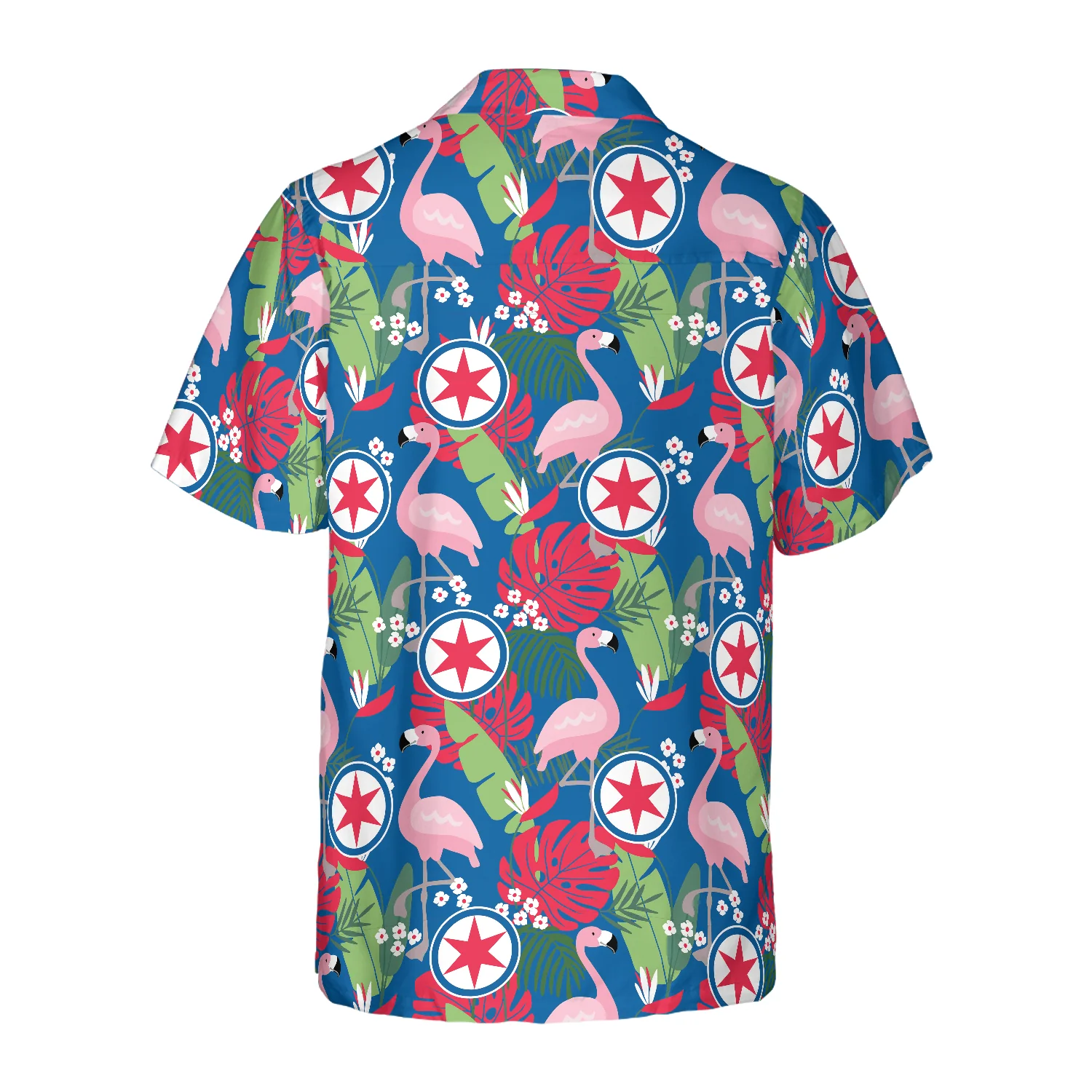 Chicago Floral Flamingo Hawaiian Shirt Aloha Shirt For Men and Women