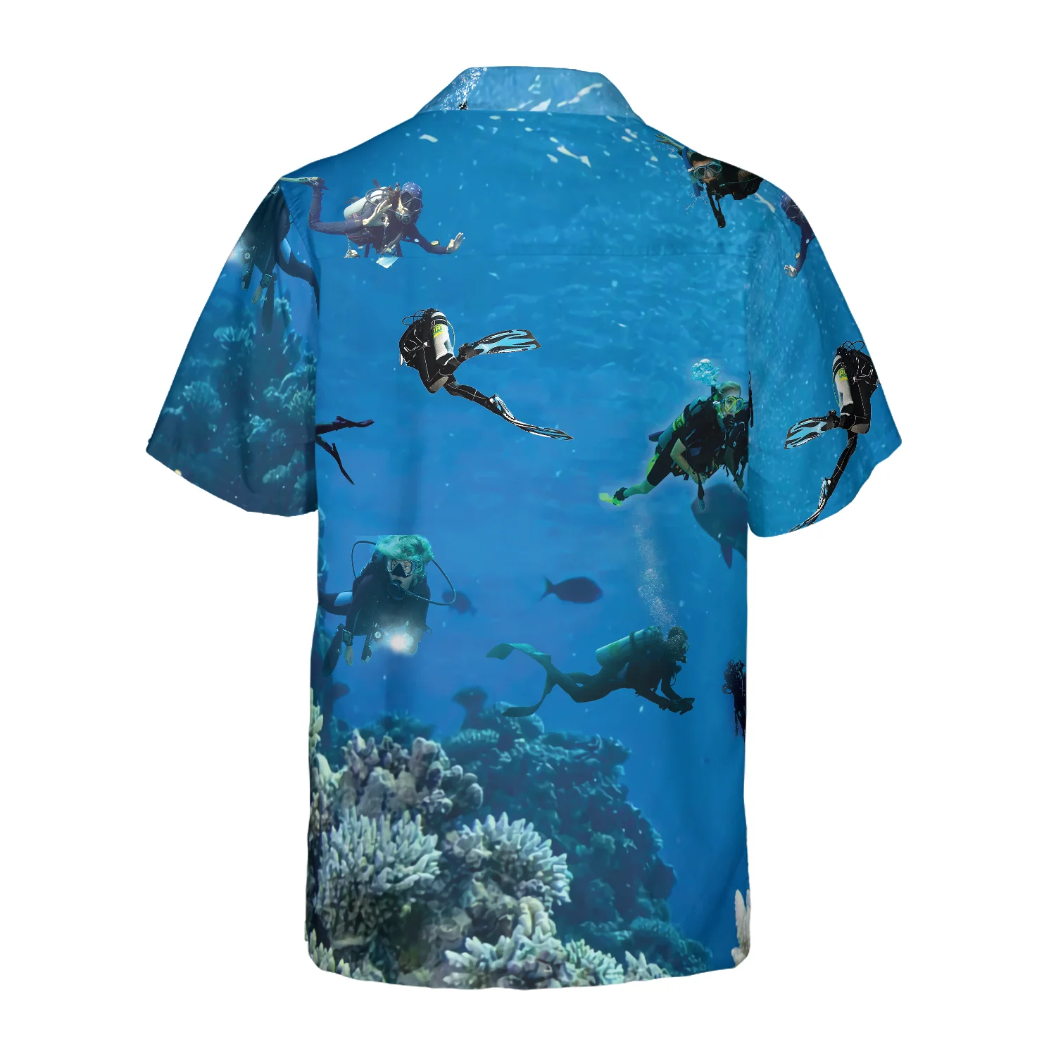 Under The Sea Scuba Diving Hawaiian Shirt Aloha Shirt For Men and Women