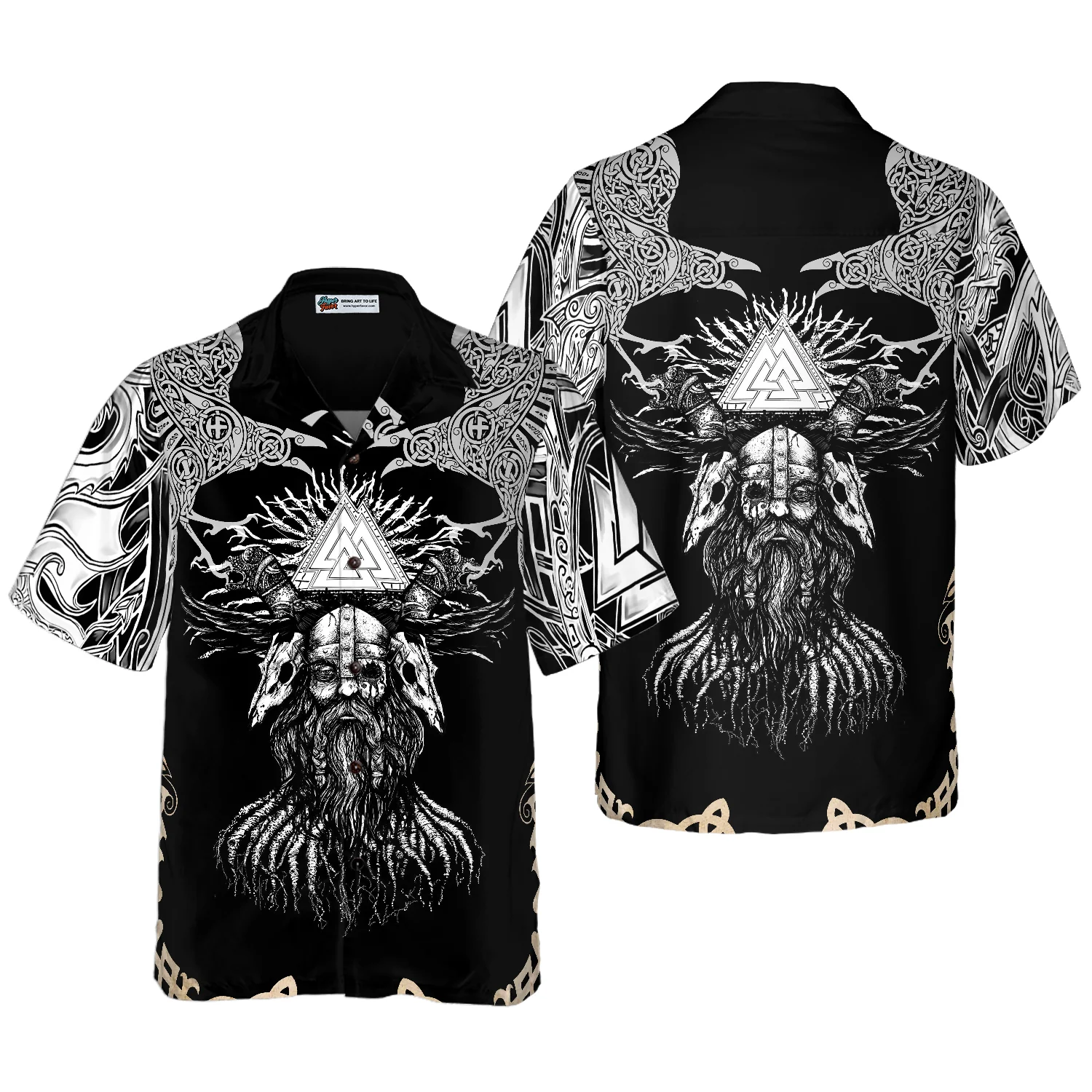 Viking Odin Hawaiian Shirt Aloha Shirt For Men and Women