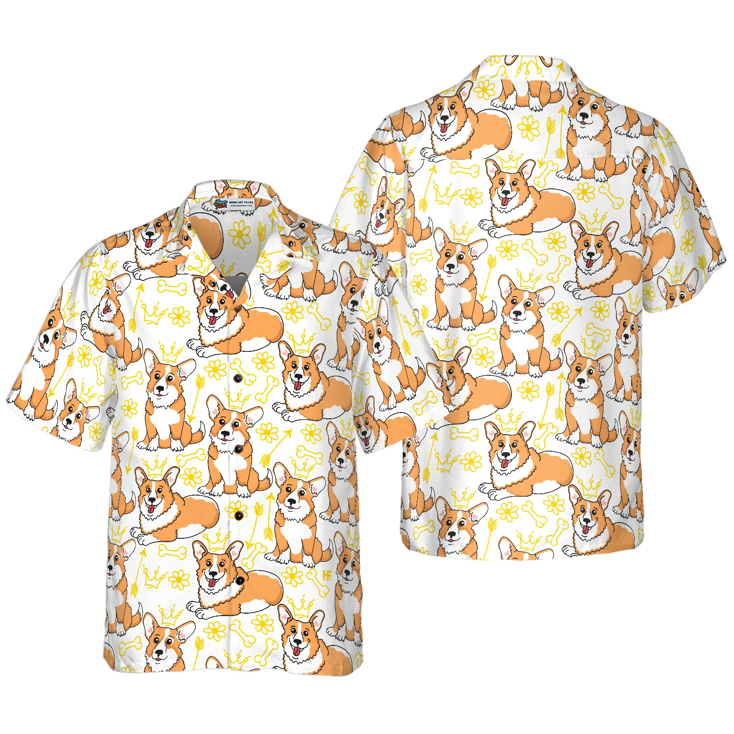 Corgi Pembroke Shirt Hawaiian Shirt Aloha Shirt For Men and Women