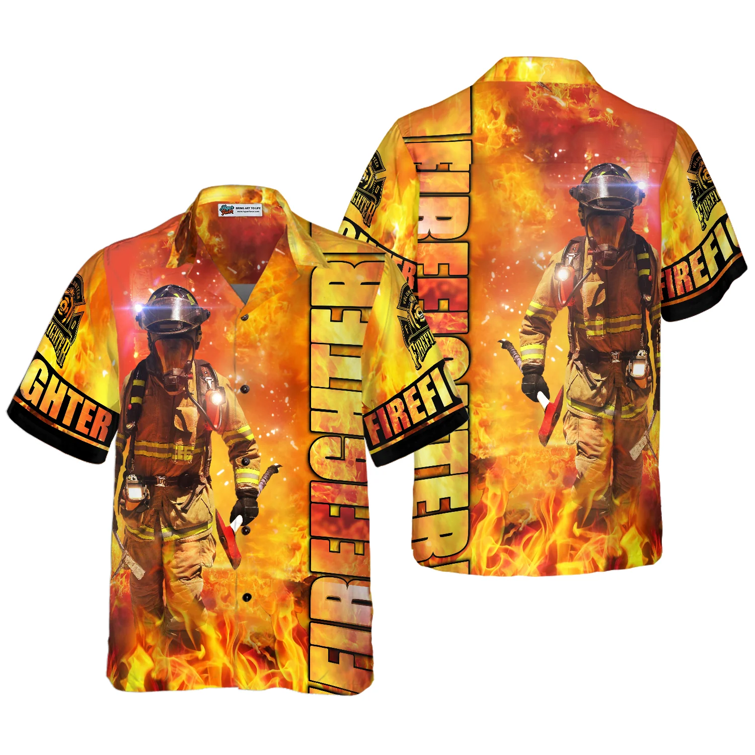 Firefighter Hawaiian Shirt Aloha Shirt For Men and Women