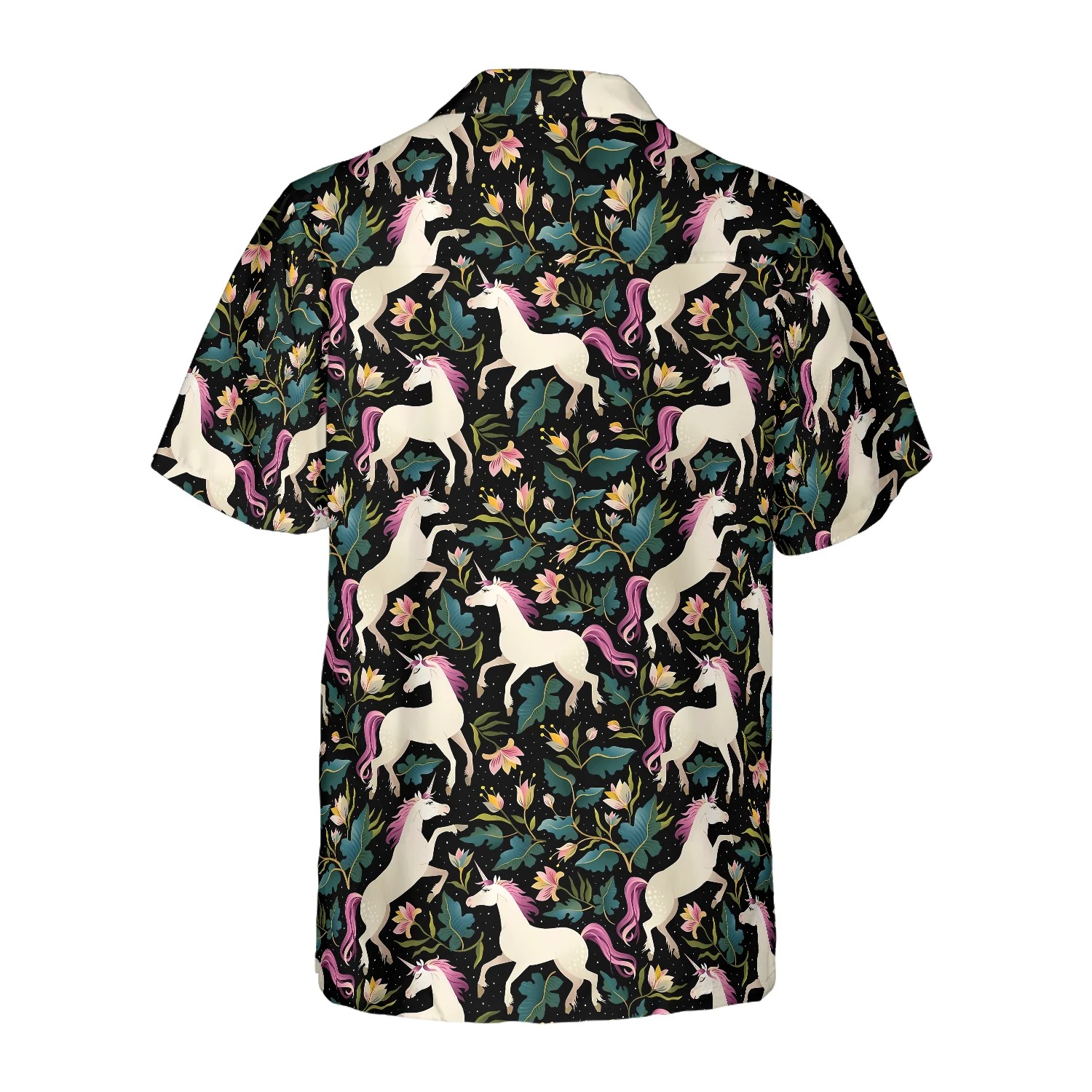 Fantasy Unicorns Hawaiian Shirt Aloha Shirt For Men and Women