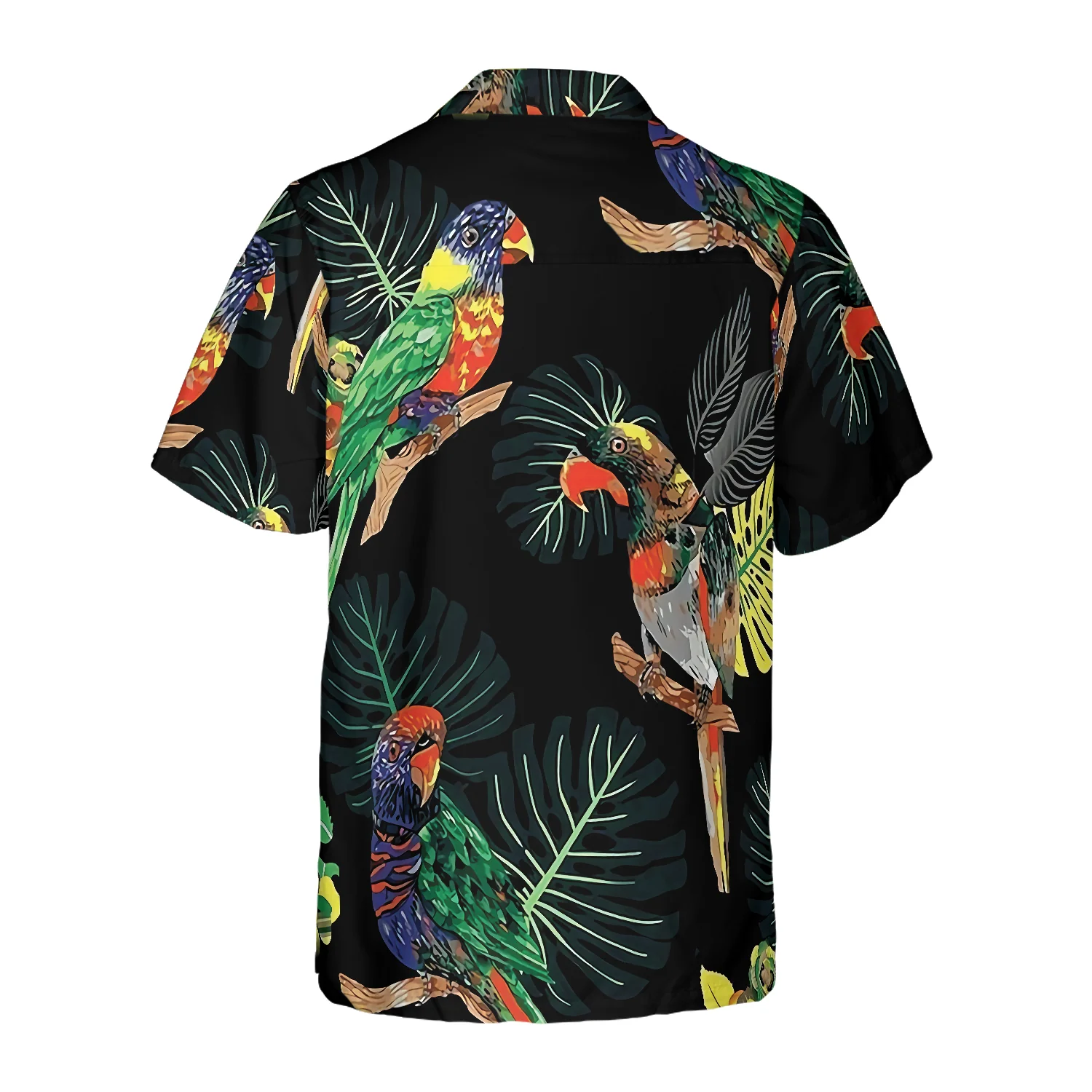 Parrots In The Tropical Rain Forest Hawaiian Shirt Aloha Shirt For Men and Women