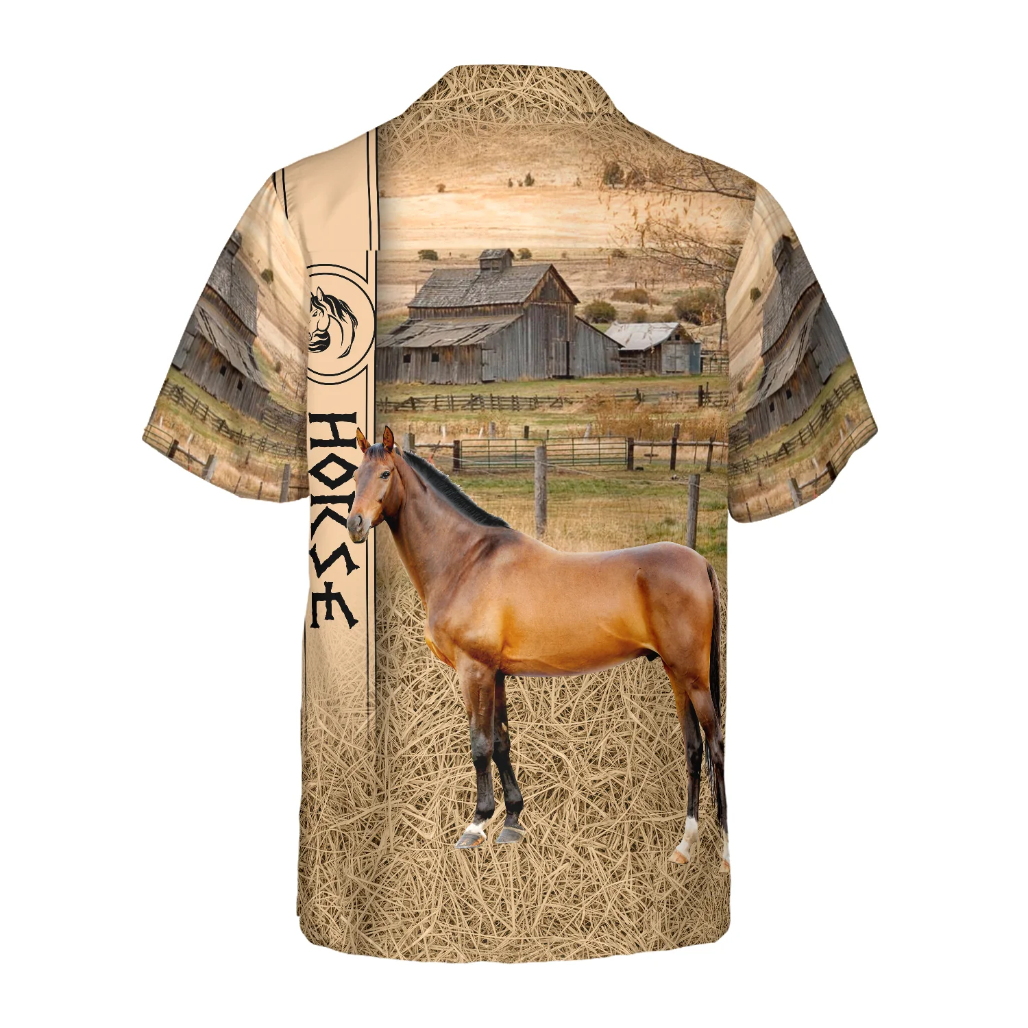 Horse On The Farm Hawaiian Shirt Aloha Shirt For Men and Women