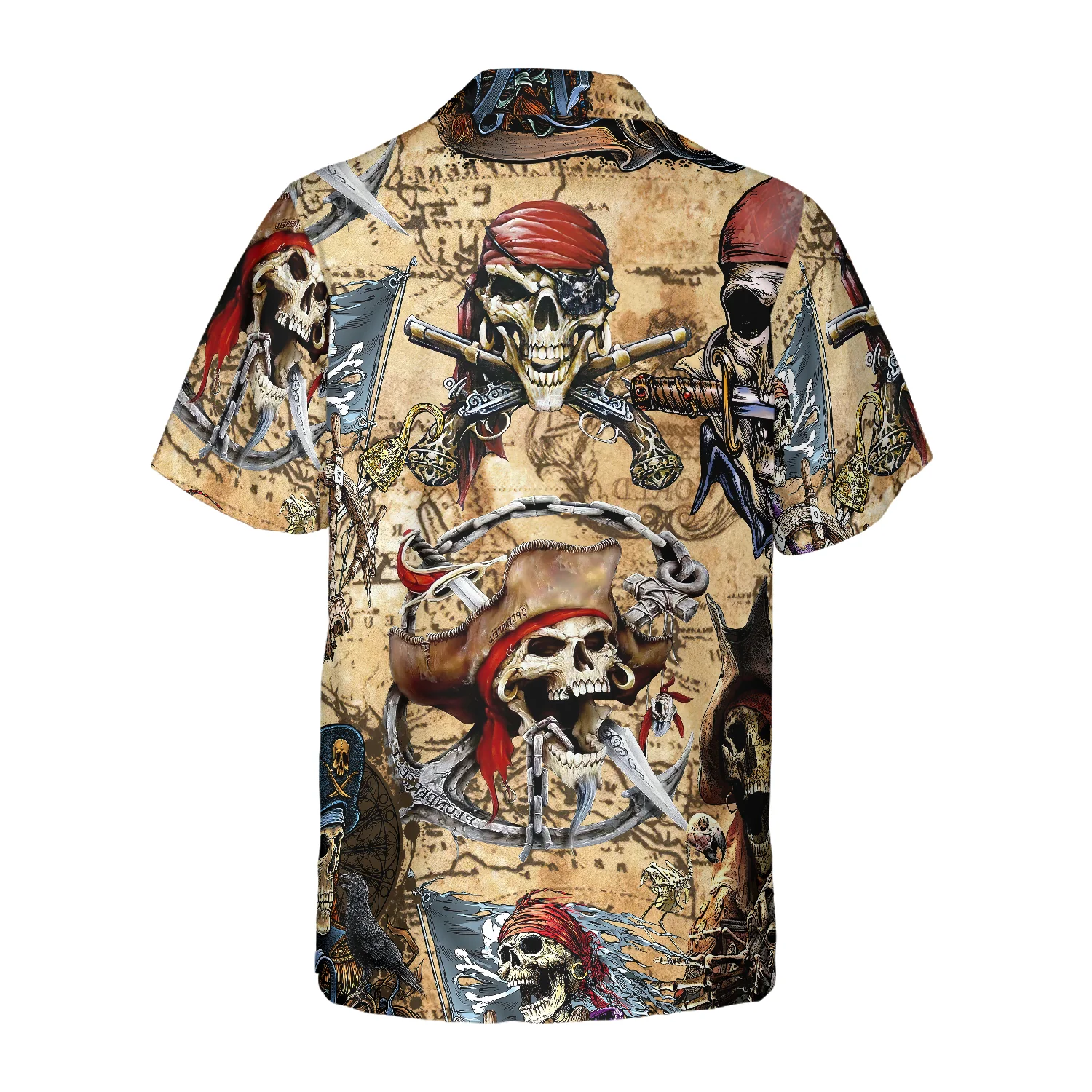 Treasures World Map For Pirate Hawaiian Shirt Aloha Shirt For Men and Women