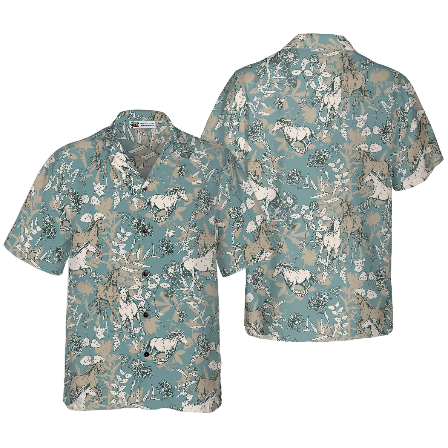 Beautiful Horses Shirt Hawaiian Shirt Aloha Shirt For Men and Women