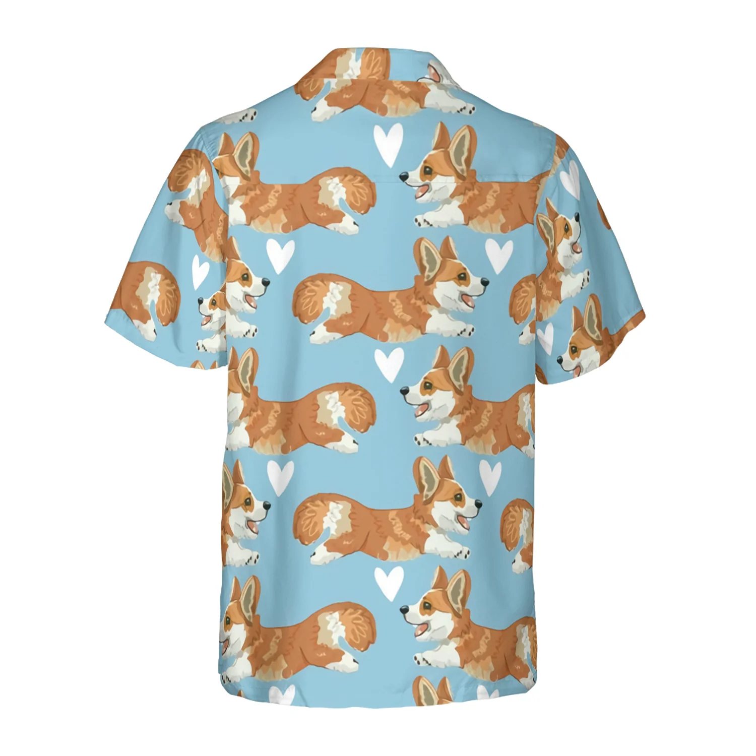 Flying Corgi Blue Hawaiian Shirt Corgi Shirt Aloha Shirt For Men and Women