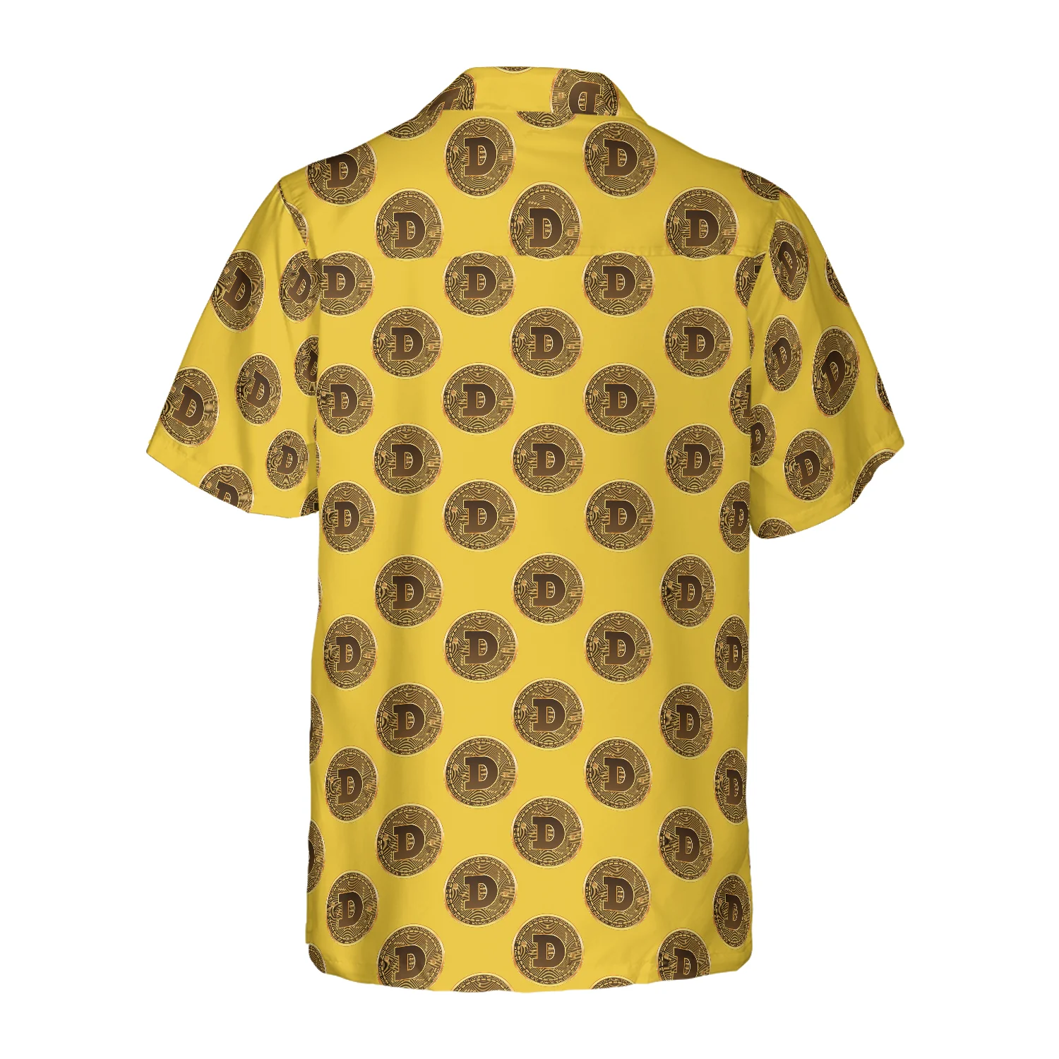 Dogecoin Pattern Hawaiian Shirt Aloha Shirt For Men and Women