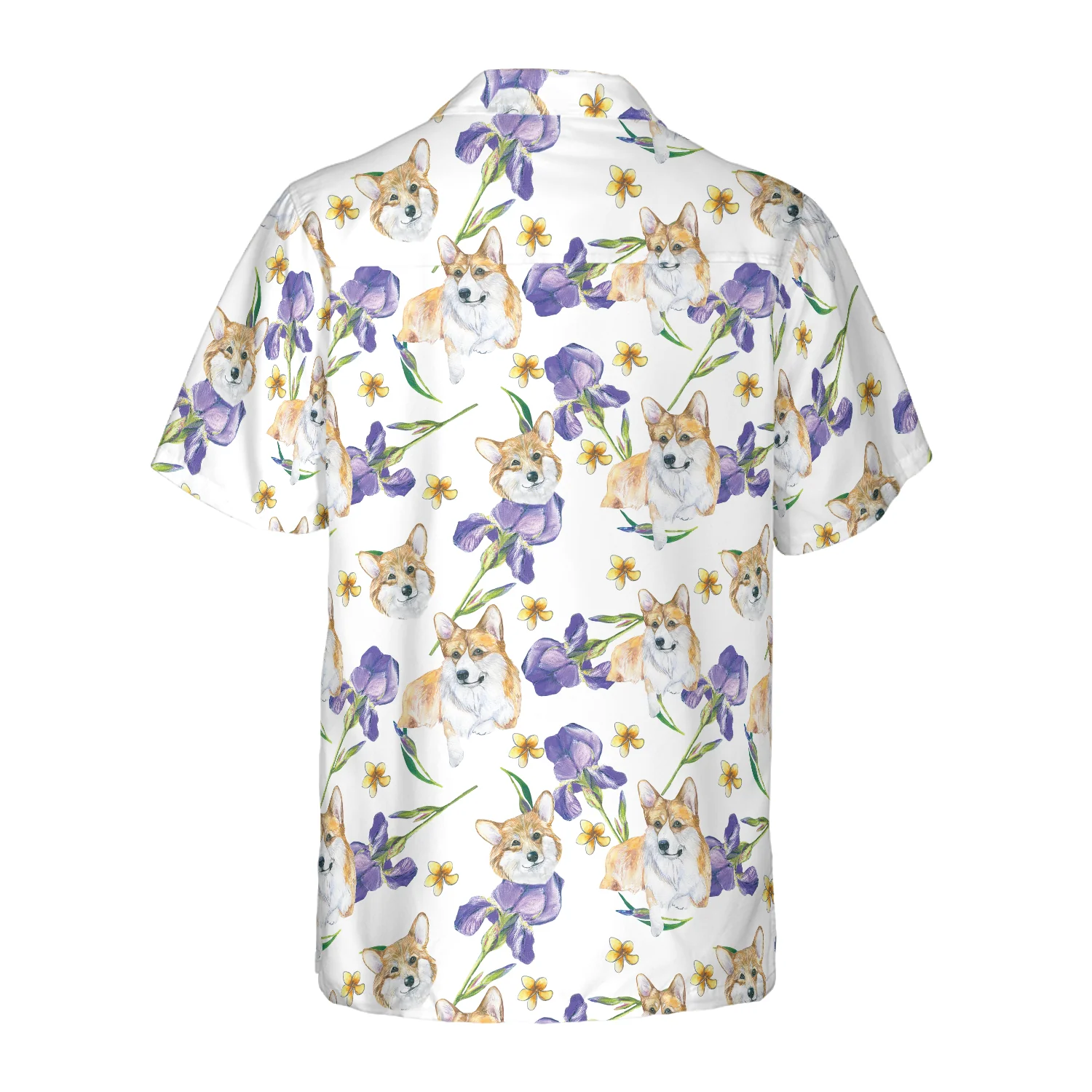 Corgi And Flowers Shirt Hawaiian Shirt Aloha Shirt For Men and Women