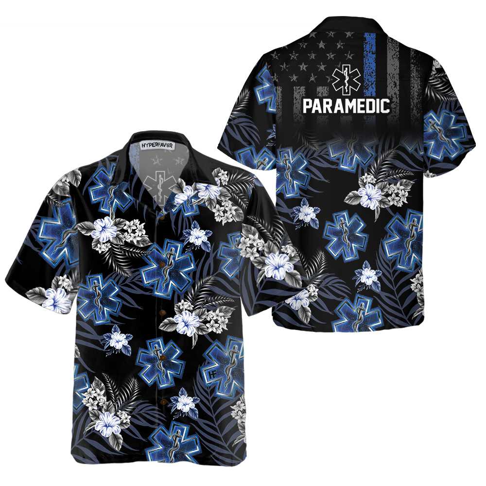 Paramedic The Blue Hawaiian Shirt Parademic Shirt Paramedic Gift Ideas Aloha Shirt For Men and Women