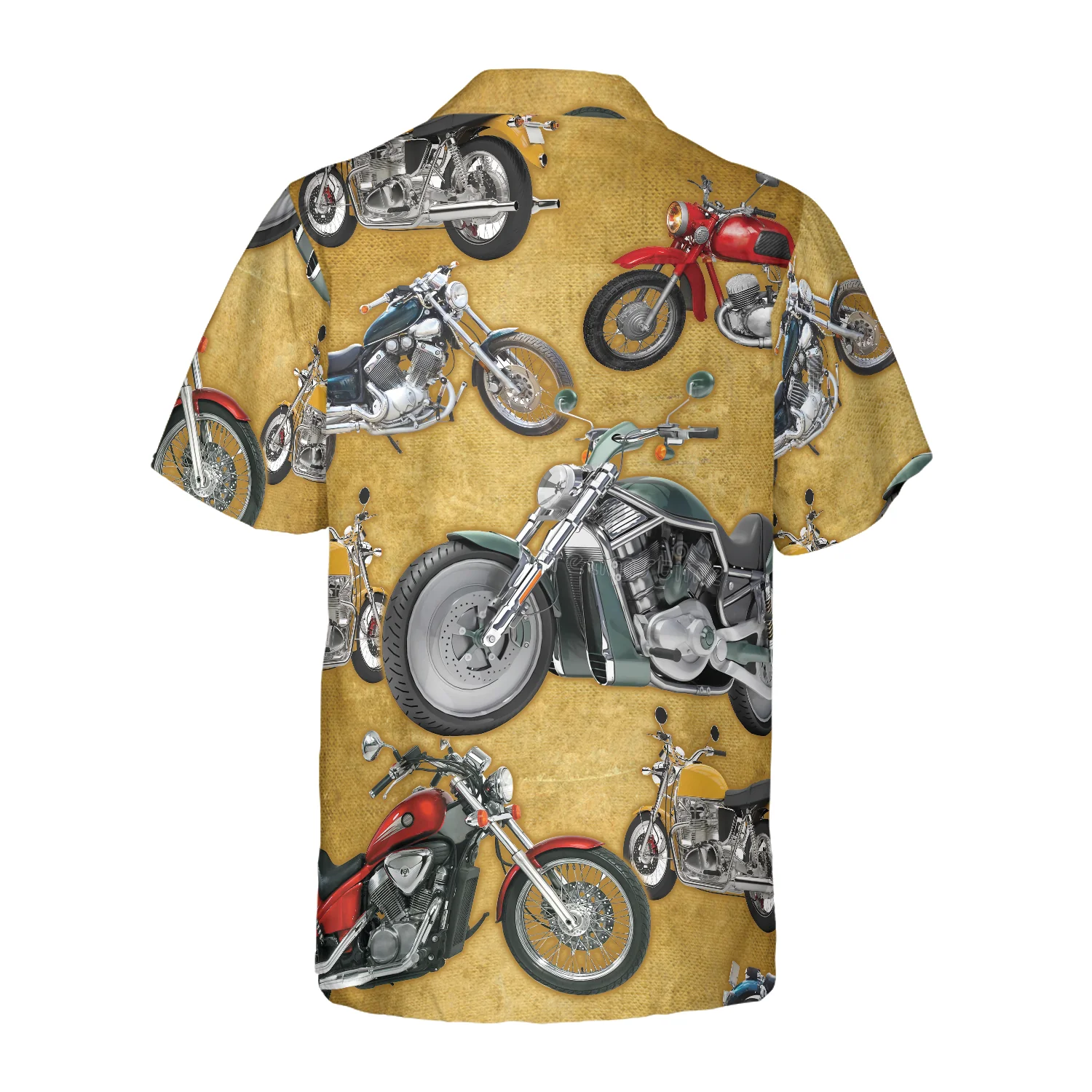 Vintage Motorcycle Hawaiian Shirt Aloha Shirt For Men and Women