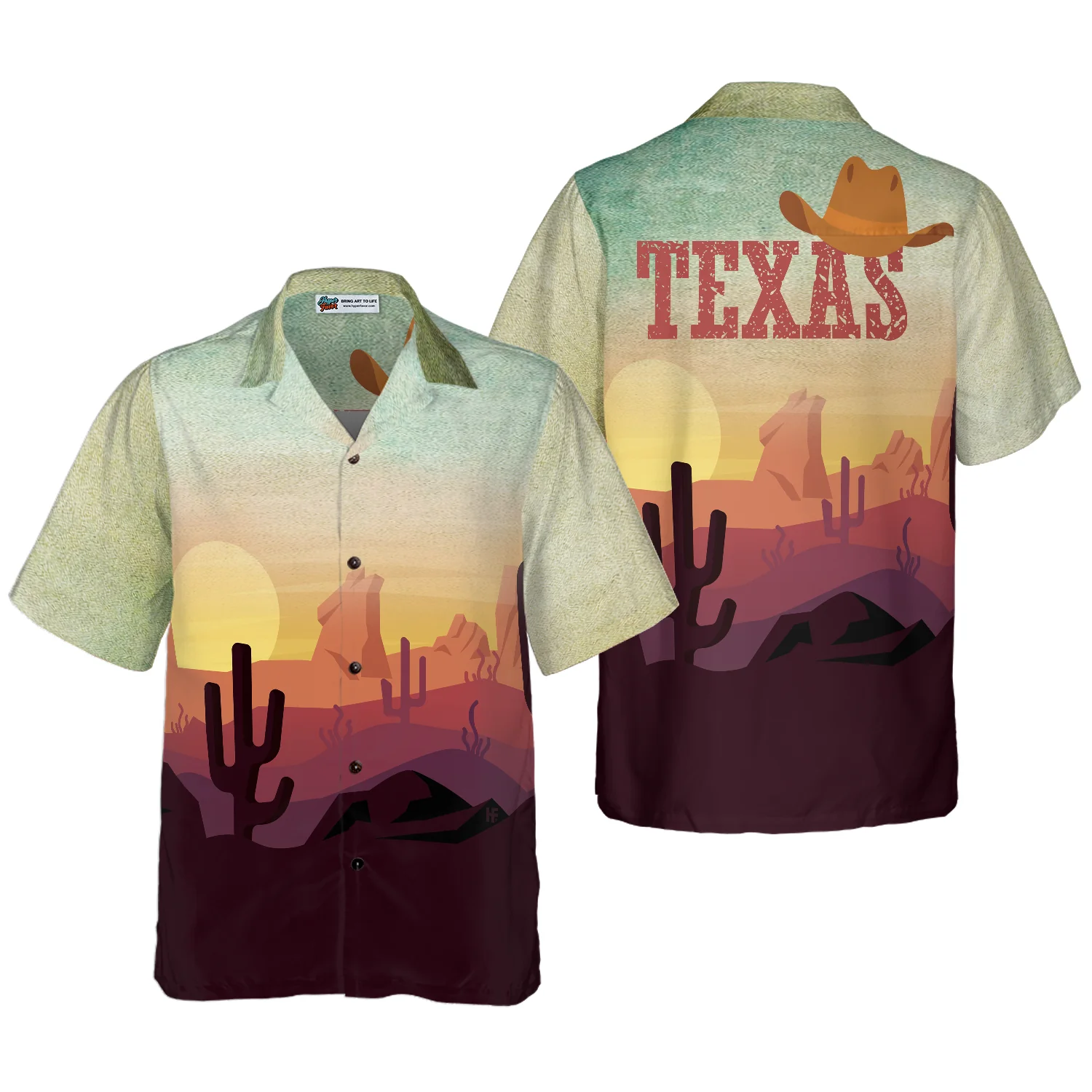 Vintage Texas Hawaiian Shirt Unique Texas Shirt For Texas Lovers Aloha Shirt For Men and Women