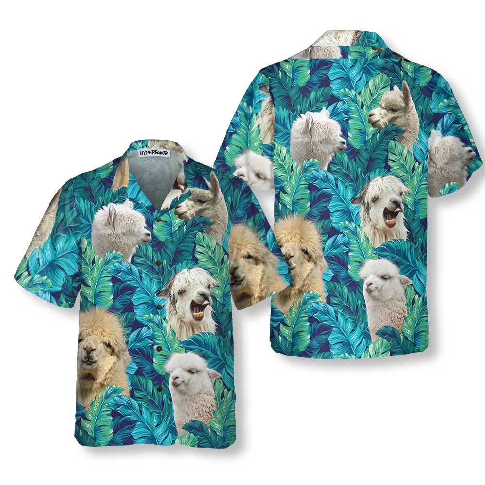 Alpaca Lover V2 Hawaiian Shirt Funny Alpaca Shirt  Women Aloha Shirt For Men and Women