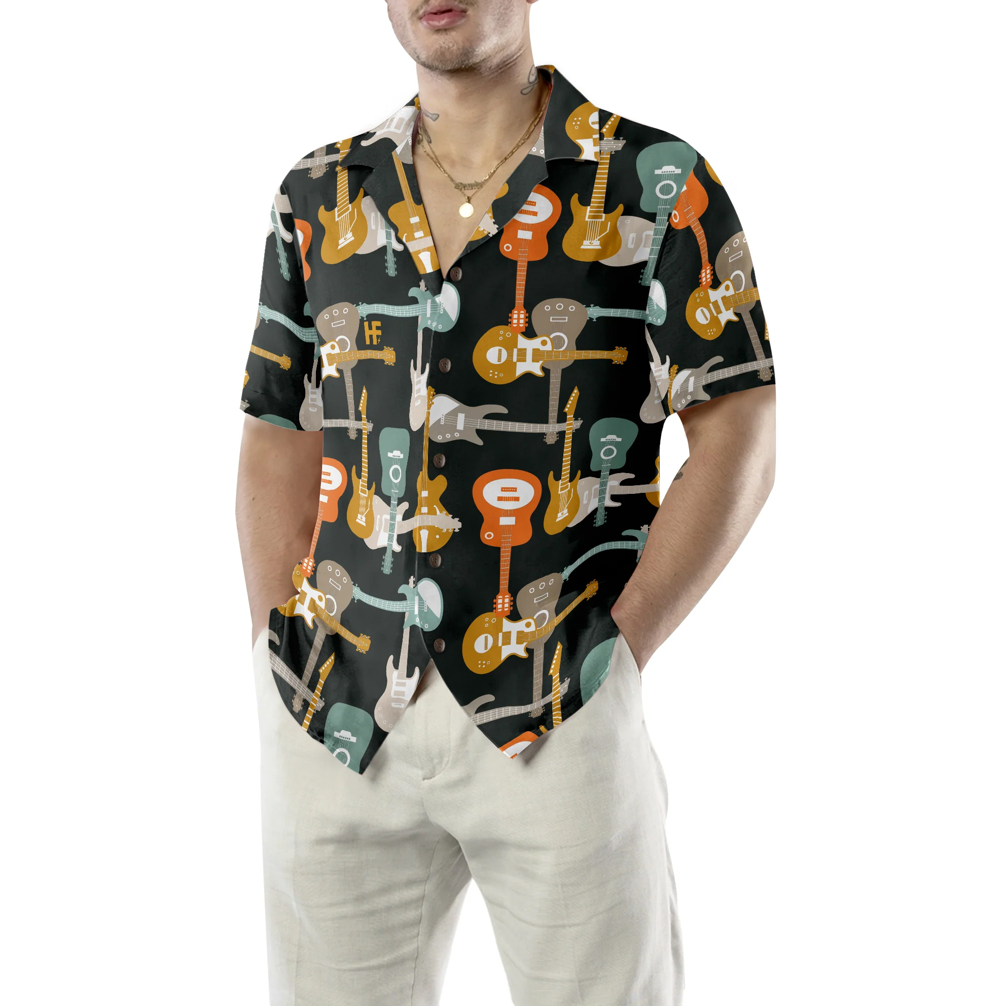 Electric Guitars Hawaiian Shirt Aloha Shirt For Men and Women