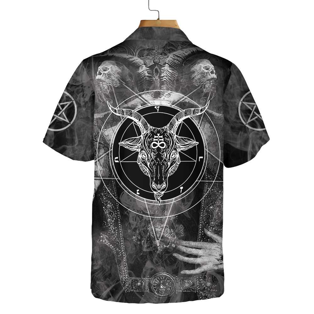 Satanic Skull Hawaiian Shirt Satan Gothic Skull Shirt Aloha Shirt For Men and Women